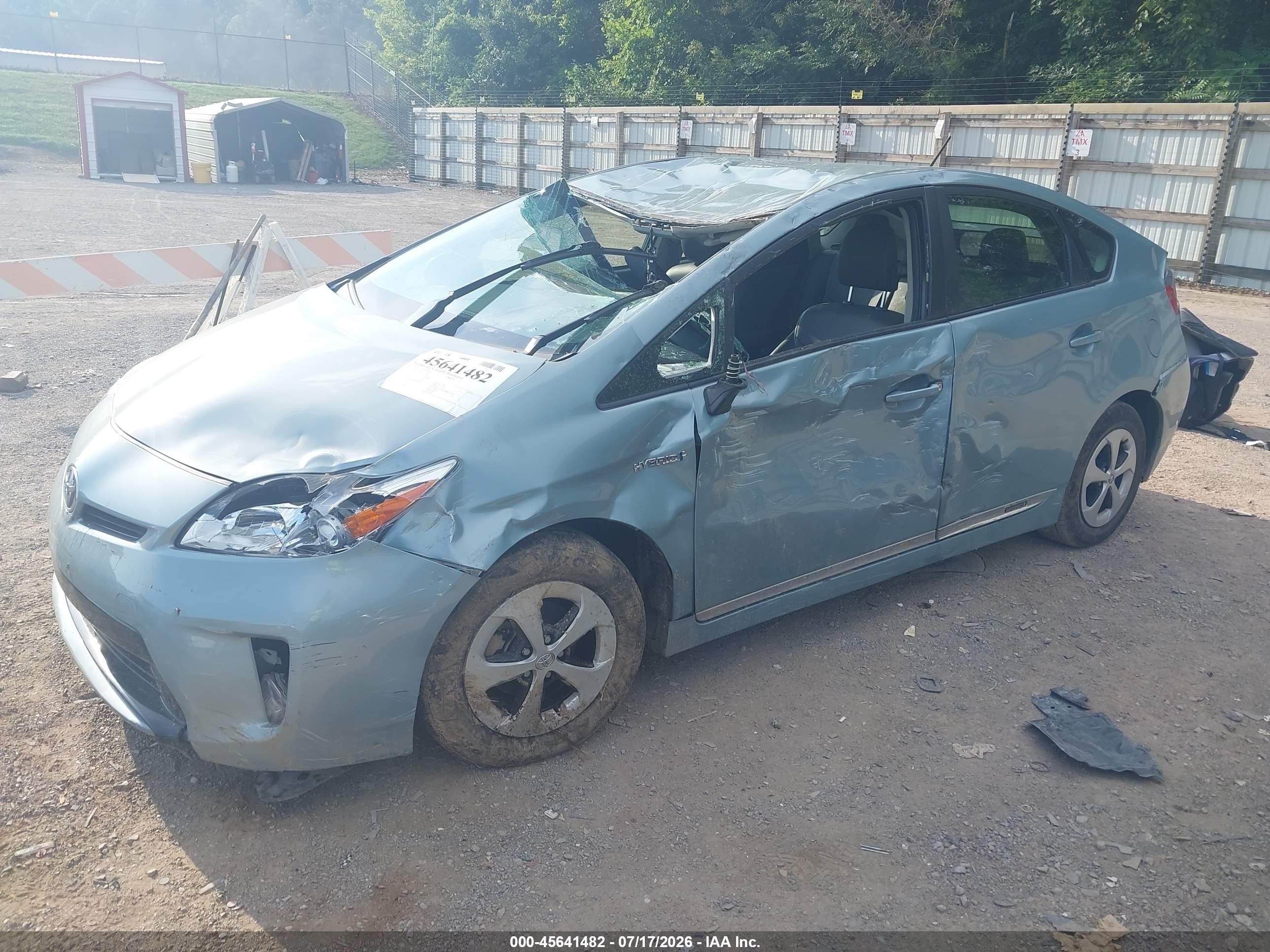 2015 Toyota Prius Four Light Blue vin: JTDKN3DU3F1927084