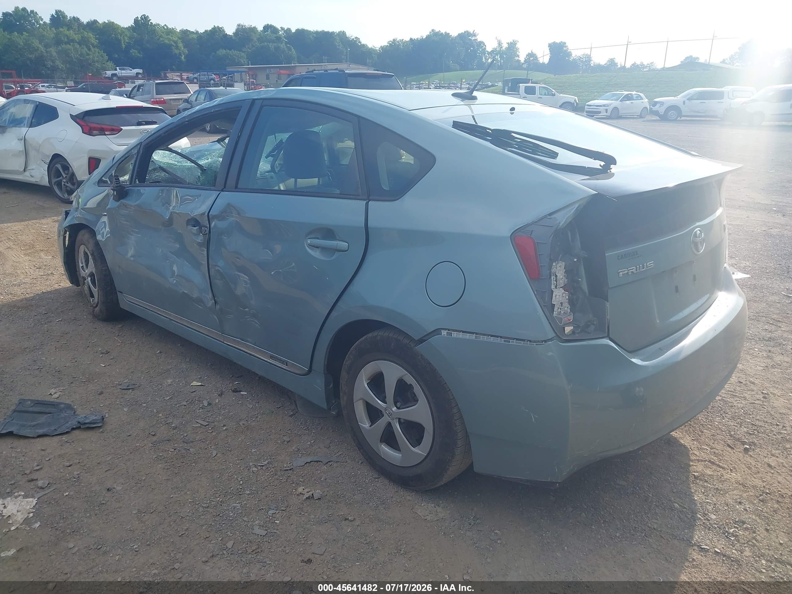 2015 Toyota Prius Four Light Blue vin: JTDKN3DU3F1927084