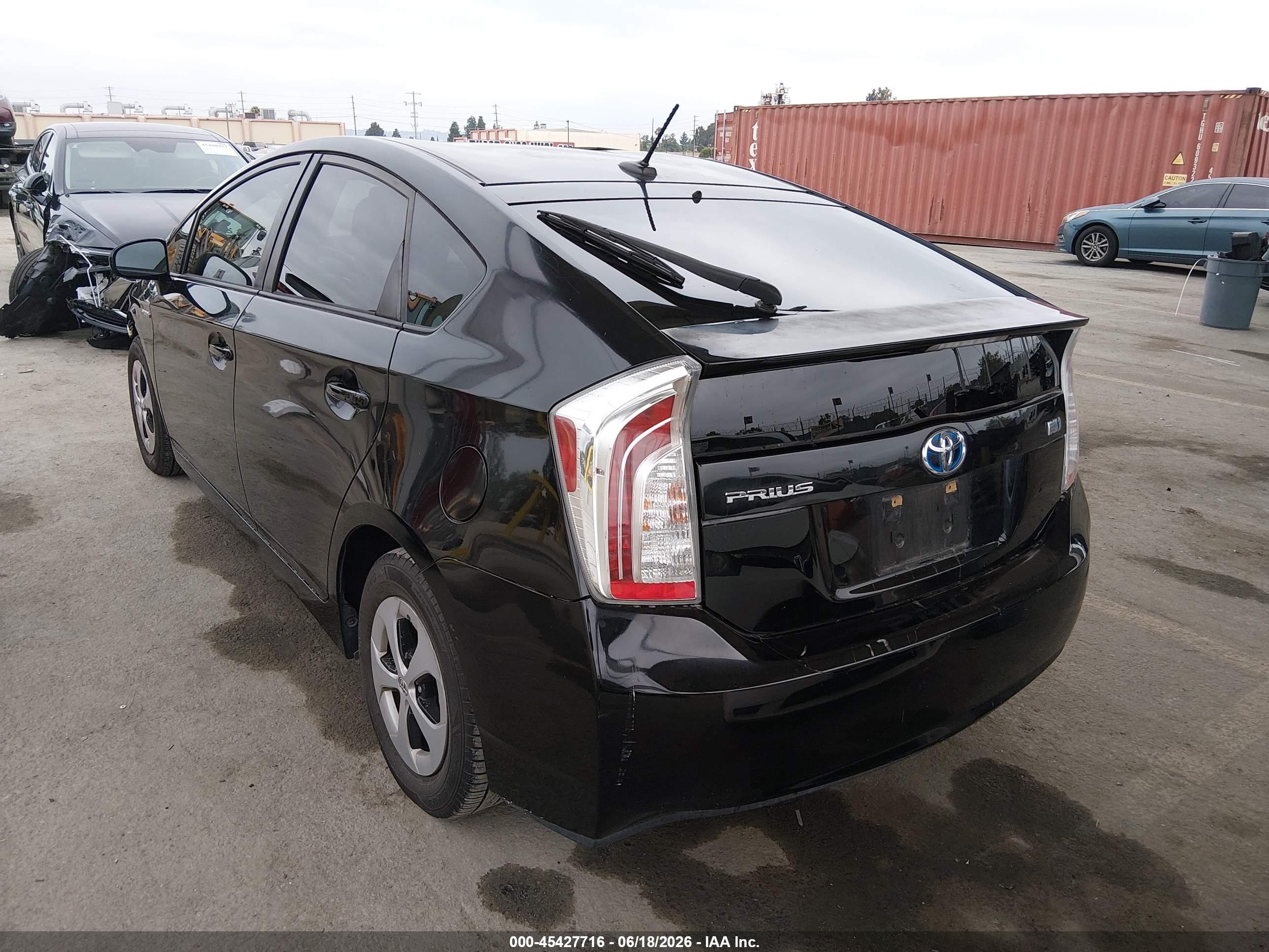 2015 Toyota Prius Three Black vin: JTDKN3DU3F1947447