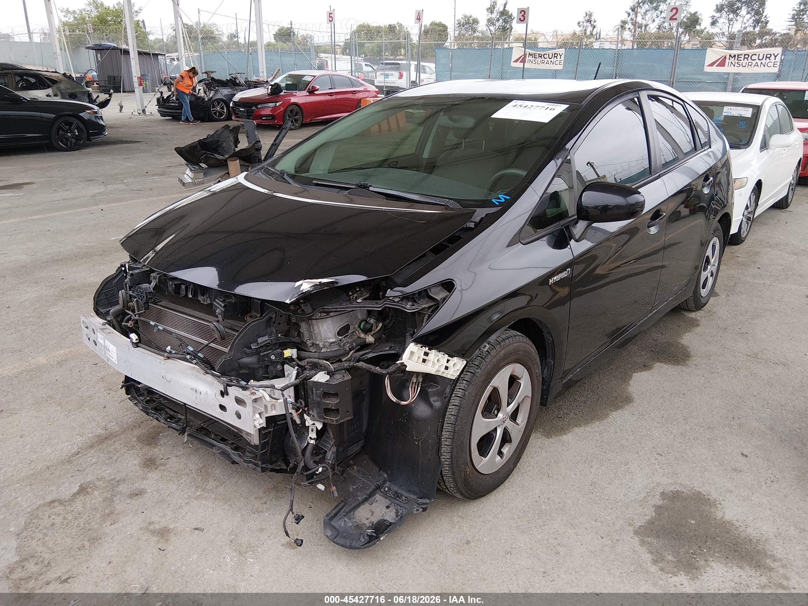 2015 Toyota Prius Three Black vin: JTDKN3DU3F1947447