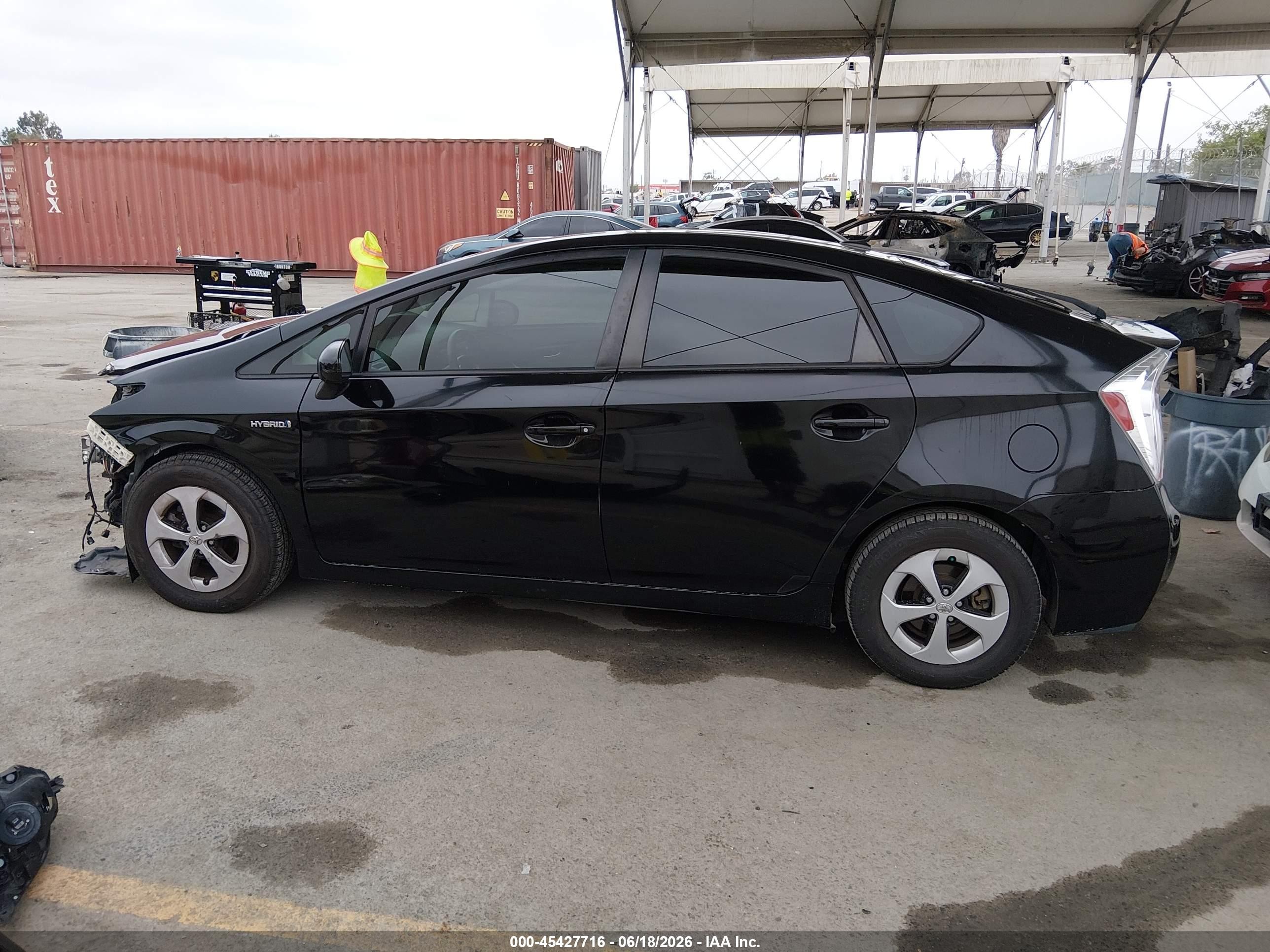2015 Toyota Prius Three Black vin: JTDKN3DU3F1947447