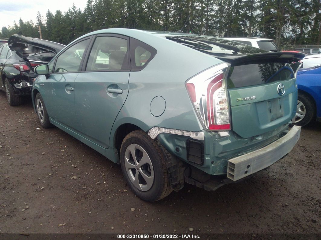 2015 Toyota Prius Four Blue vin: JTDKN3DU3F1972817