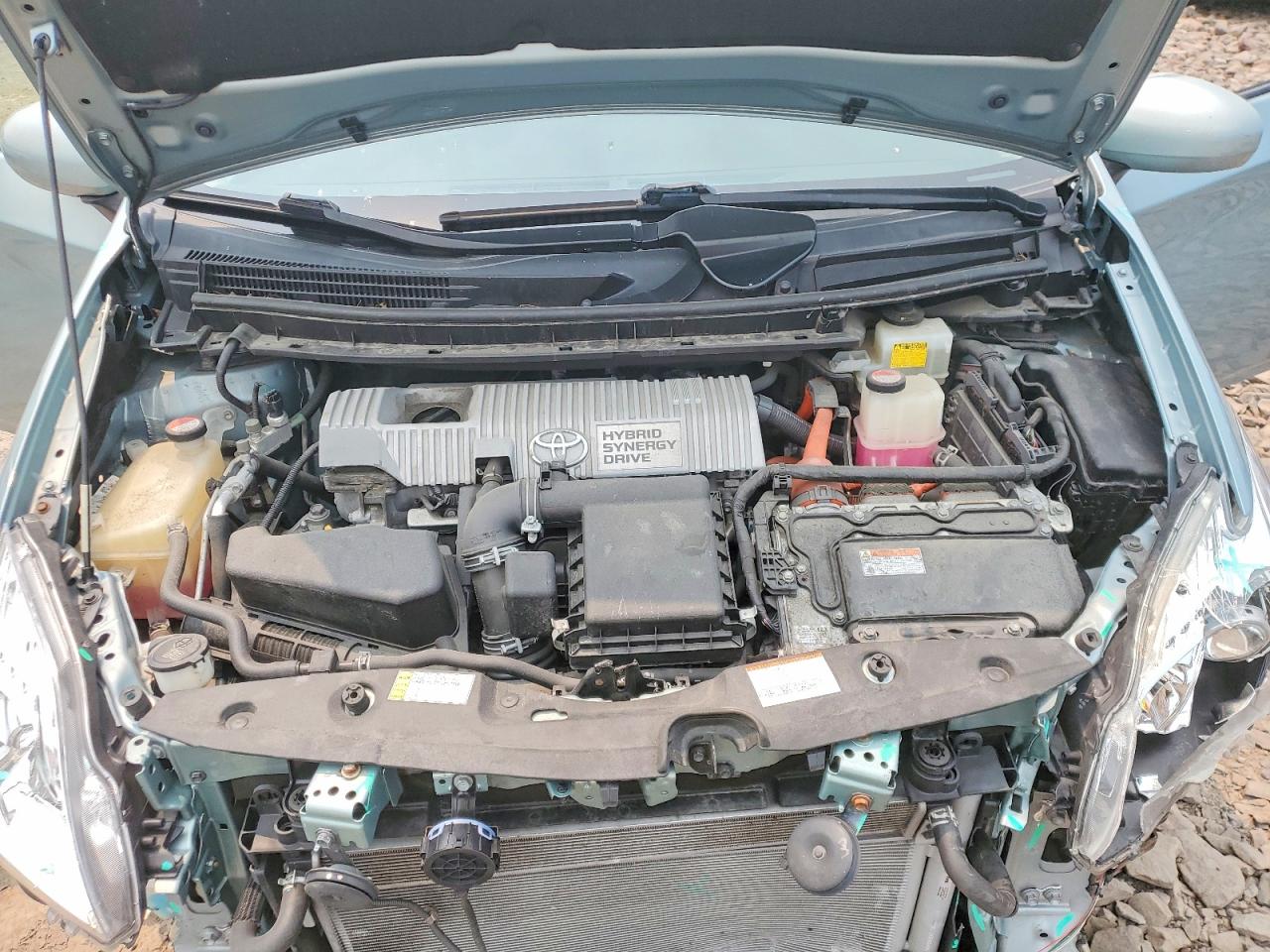 2015 Toyota Prius Three Бирюзовый vin: JTDKN3DU3F1982909