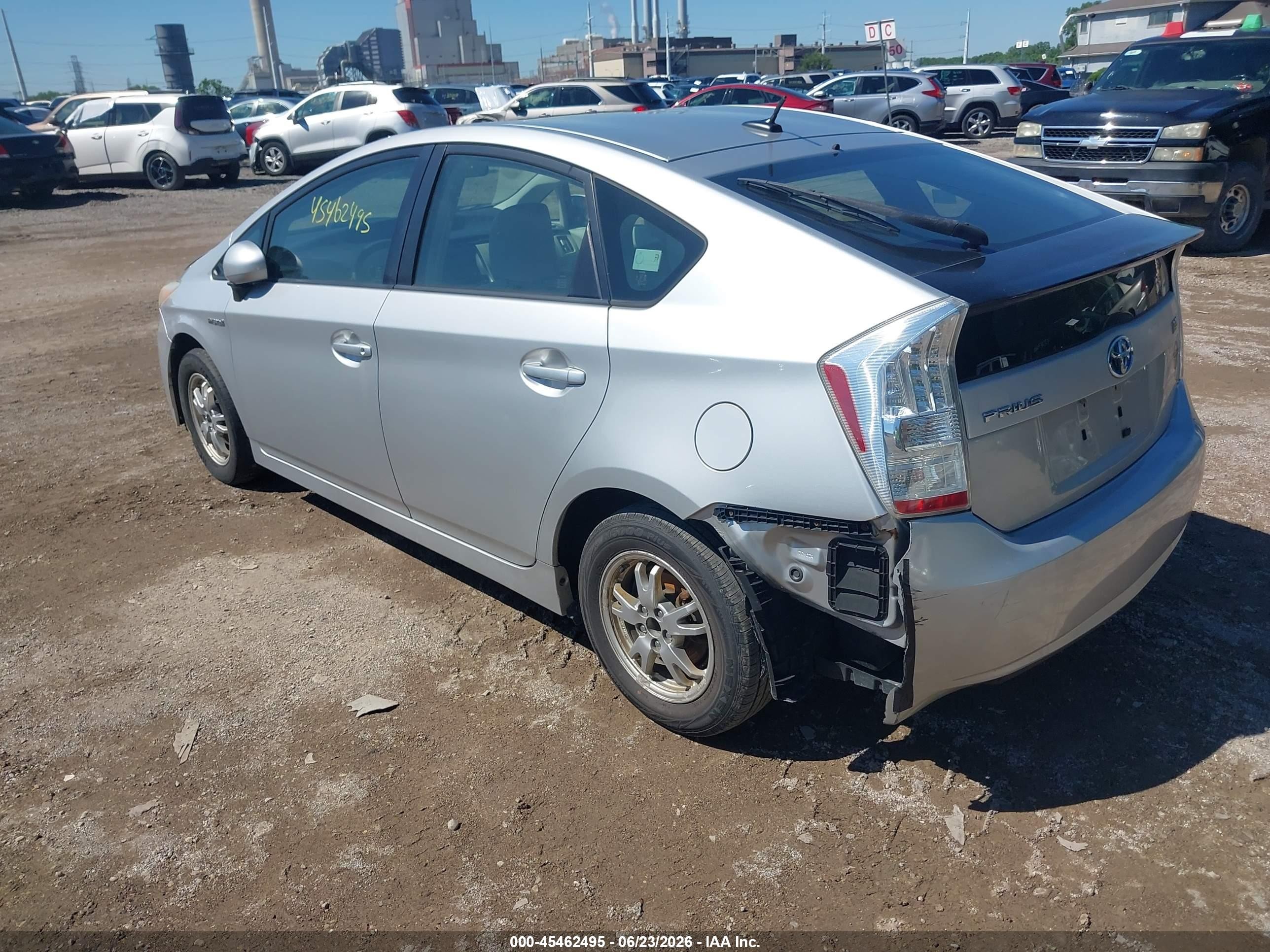 2010 Toyota Prius Ii Silver vin: JTDKN3DU4A0004305