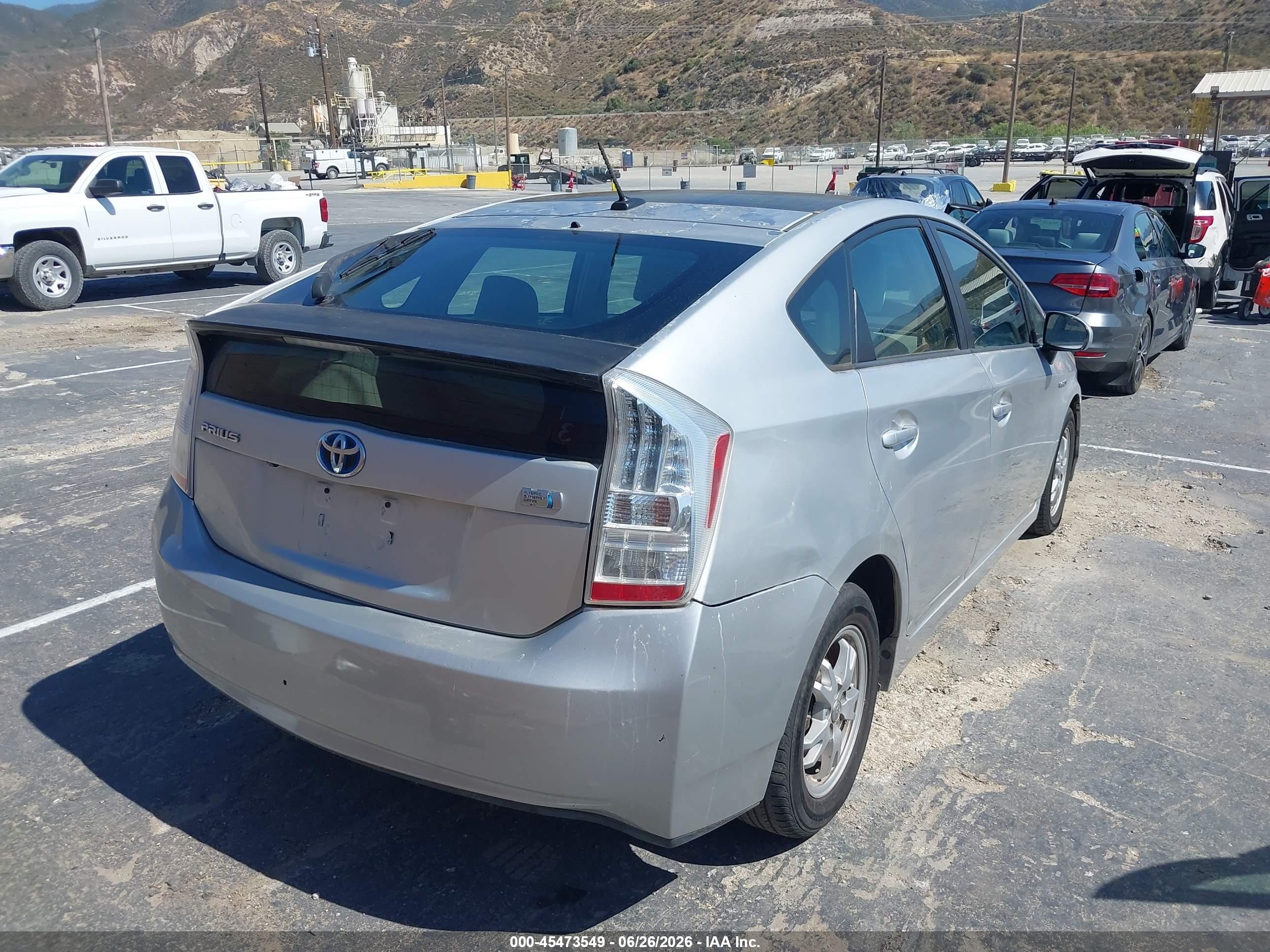 2010 Toyota Prius Iii Silver vin: JTDKN3DU4A0012792