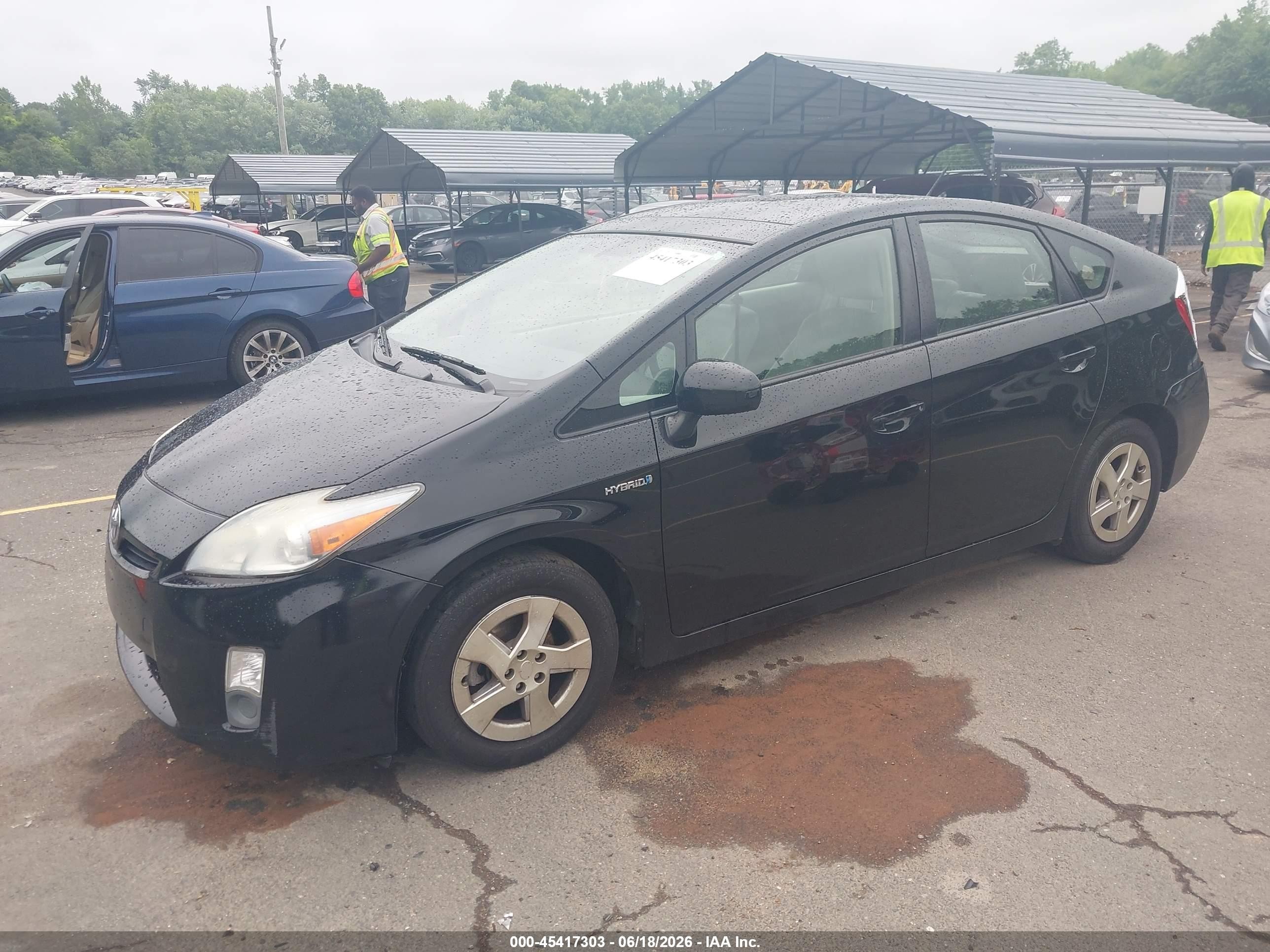 2010 Toyota Prius Iv Black vin: JTDKN3DU4A0023002