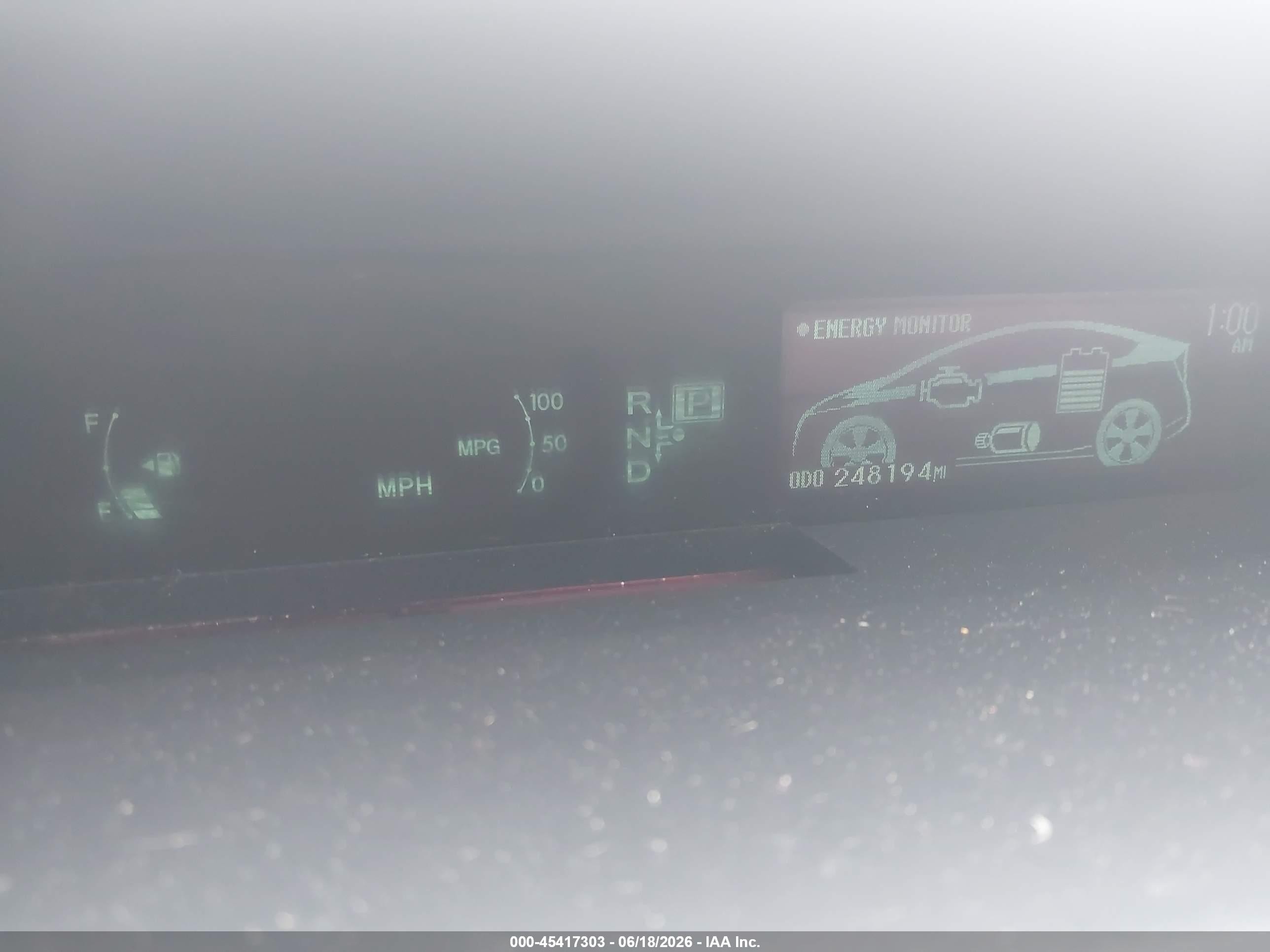 2010 Toyota Prius Iv Black vin: JTDKN3DU4A0023002