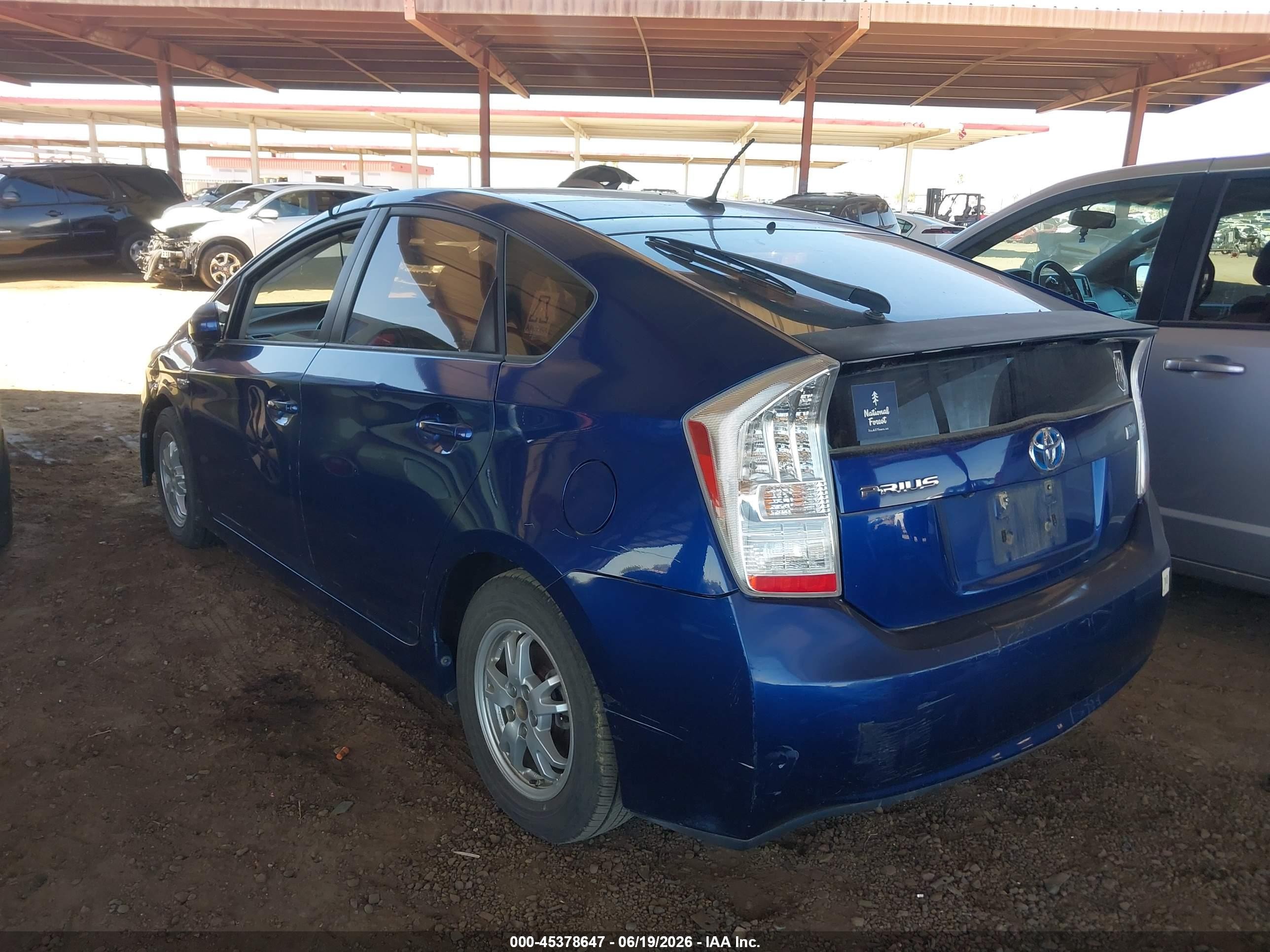 2010 Toyota Prius Iv Синий vin: JTDKN3DU4A0062883