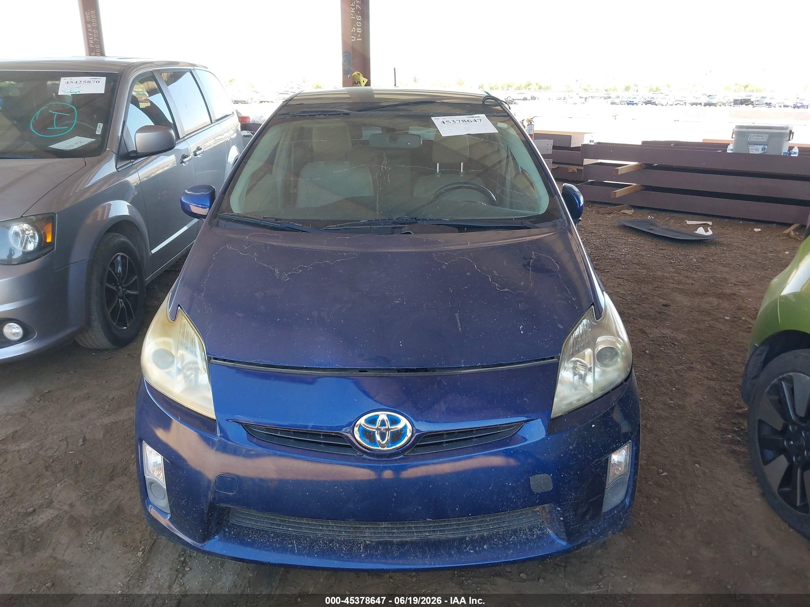 2010 Toyota Prius Iv Синий vin: JTDKN3DU4A0062883