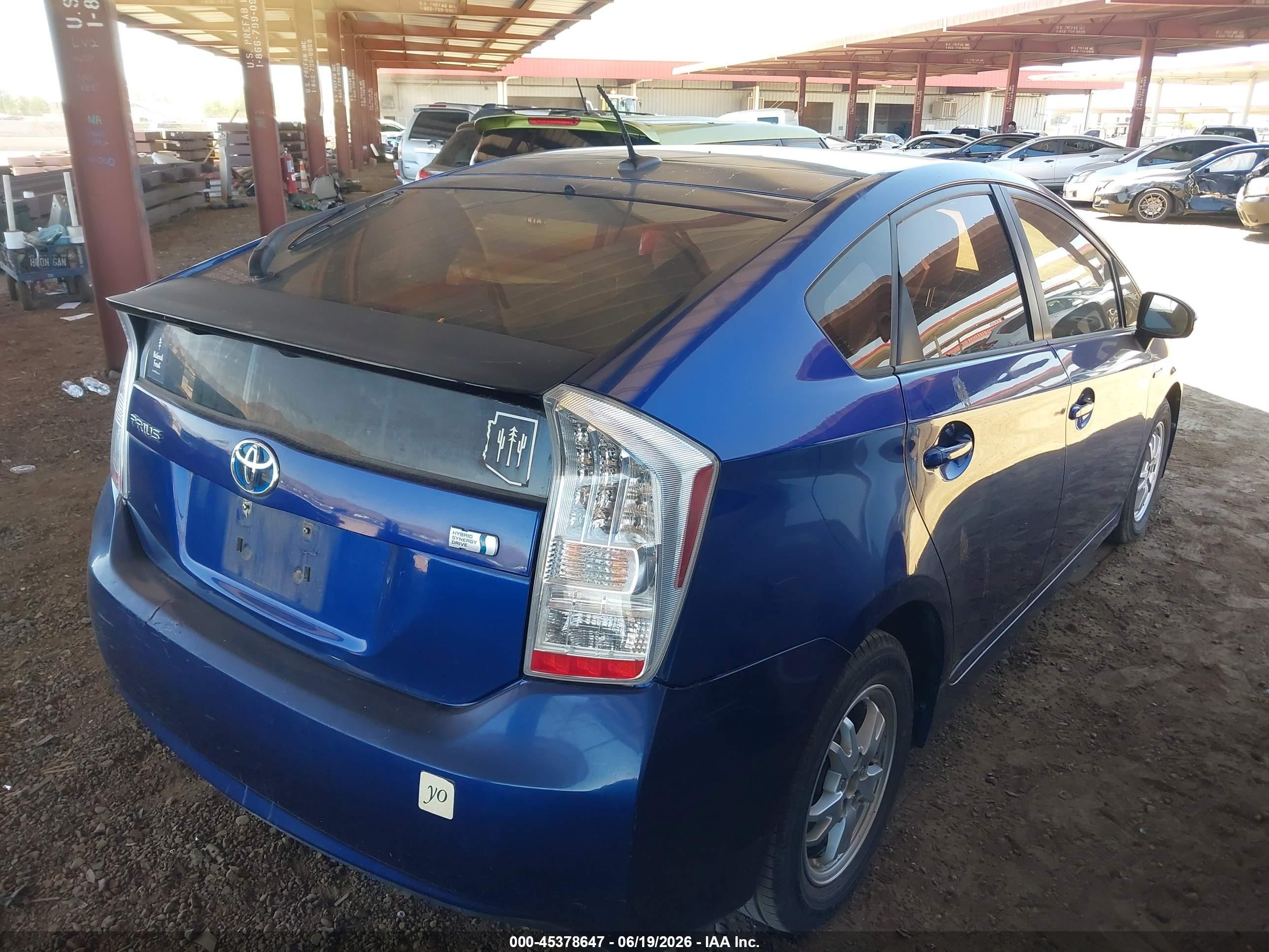 2010 Toyota Prius Iv Синий vin: JTDKN3DU4A0062883