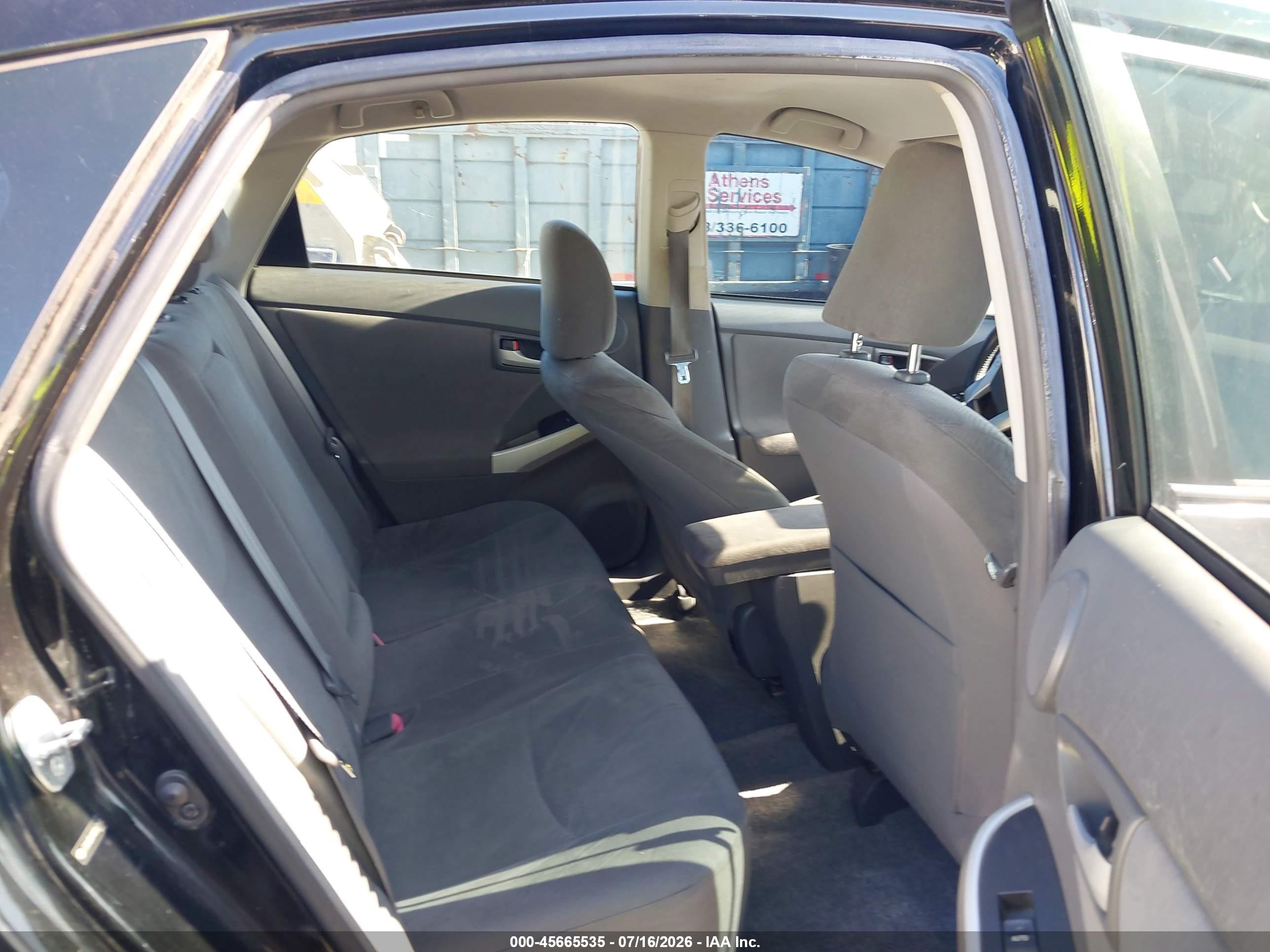 2010 Toyota Prius Iv Black vin: JTDKN3DU4A0063063