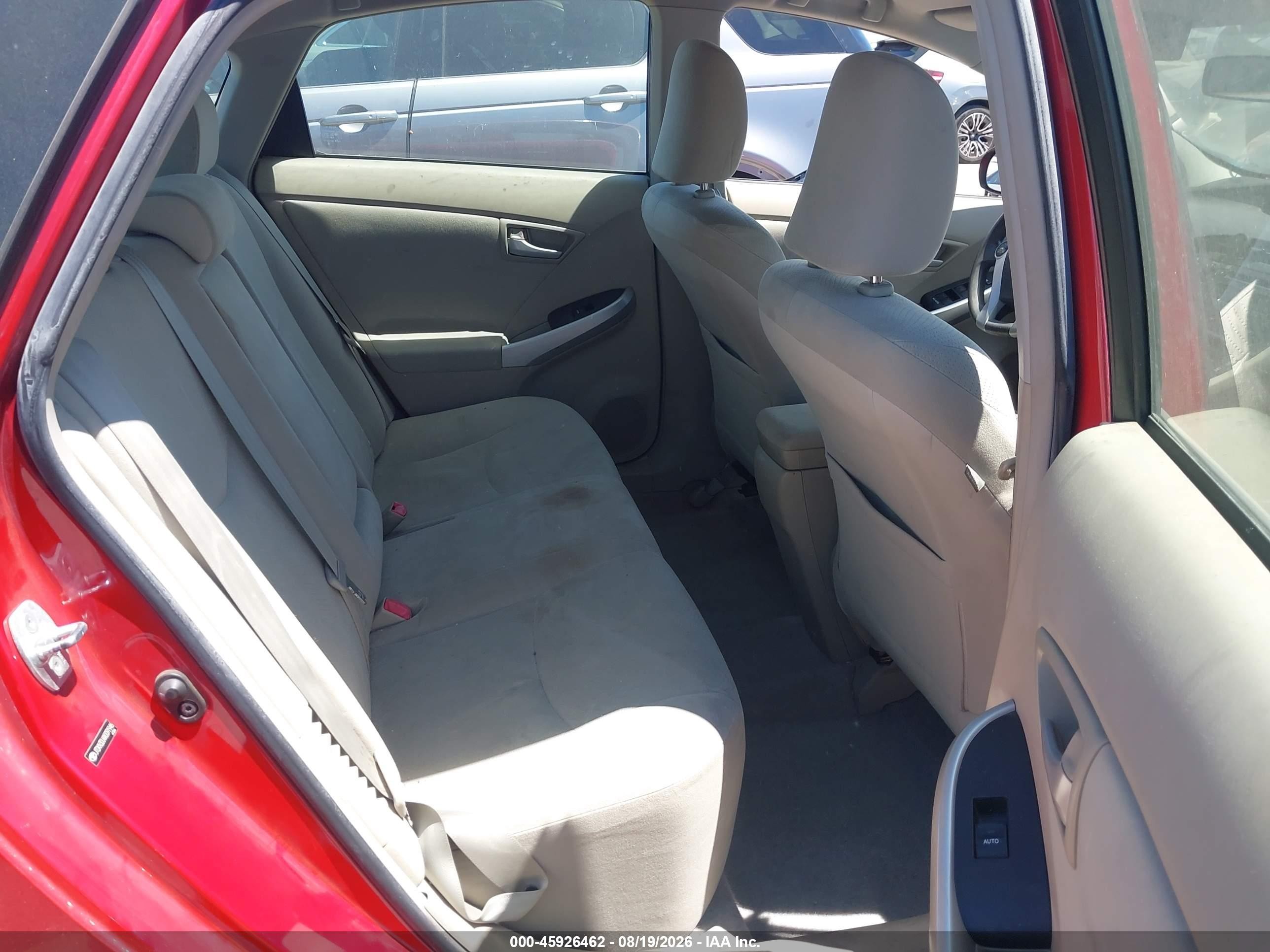 2010 Toyota Prius Ii Red vin: JTDKN3DU4A0091946