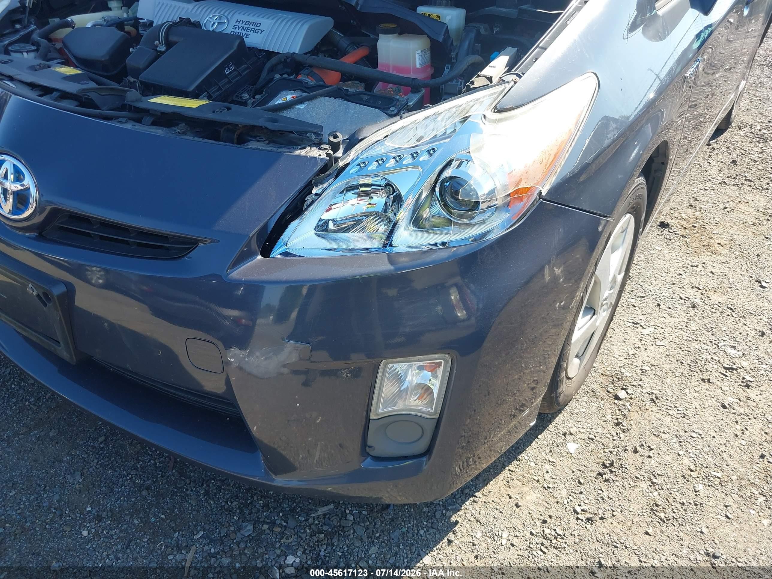 2010 Toyota Prius Ii Gray vin: JTDKN3DU4A0098265