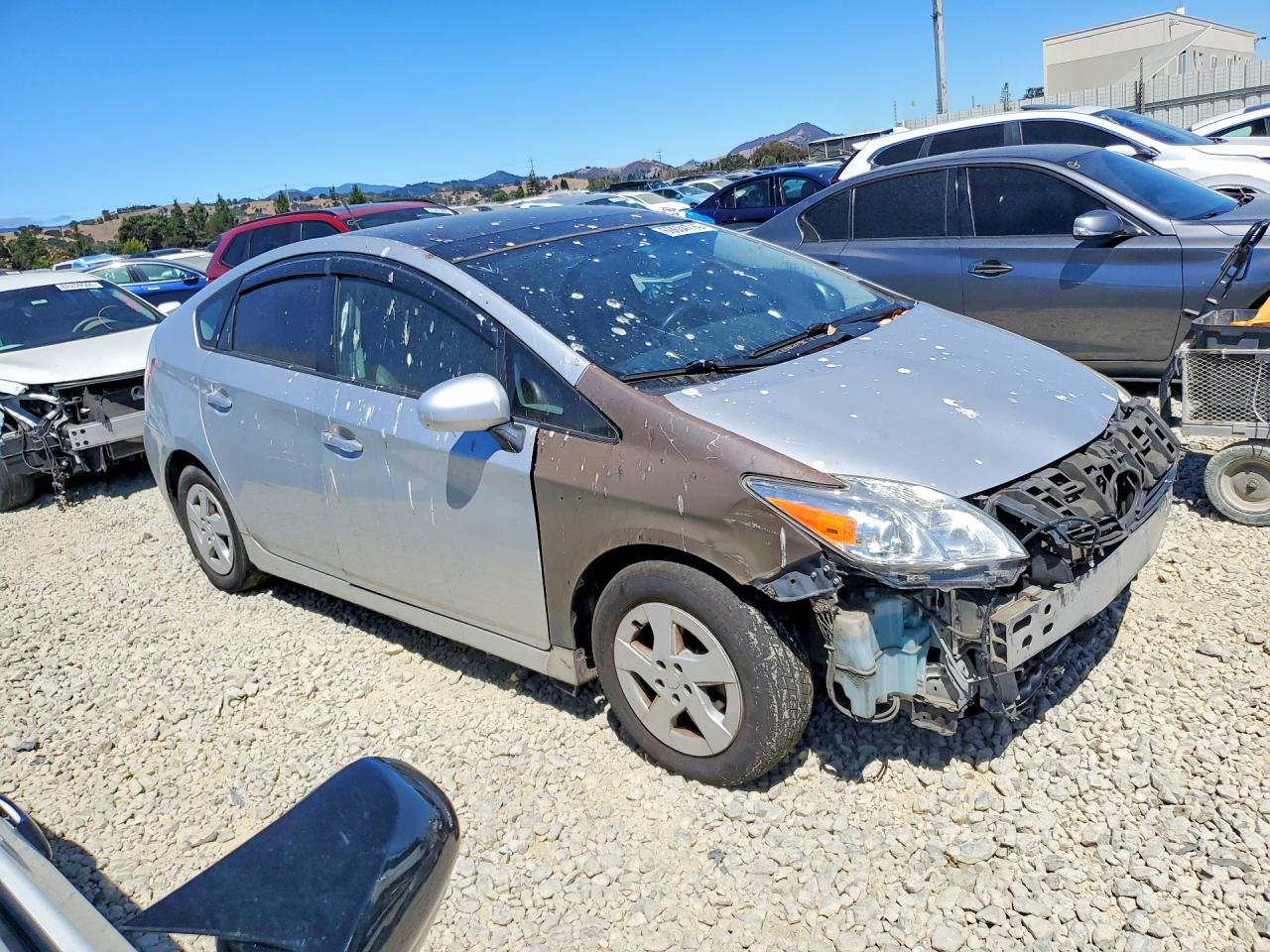 2010 Toyota Prius Iv Gray vin: JTDKN3DU4A0104422