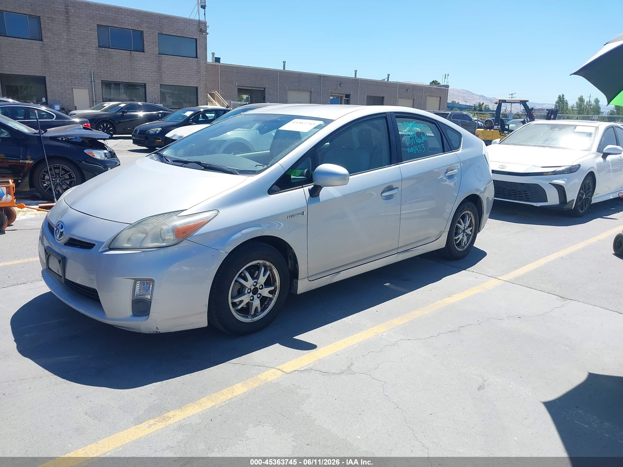 2010 Toyota Prius Ii Gray vin: JTDKN3DU4A0123763