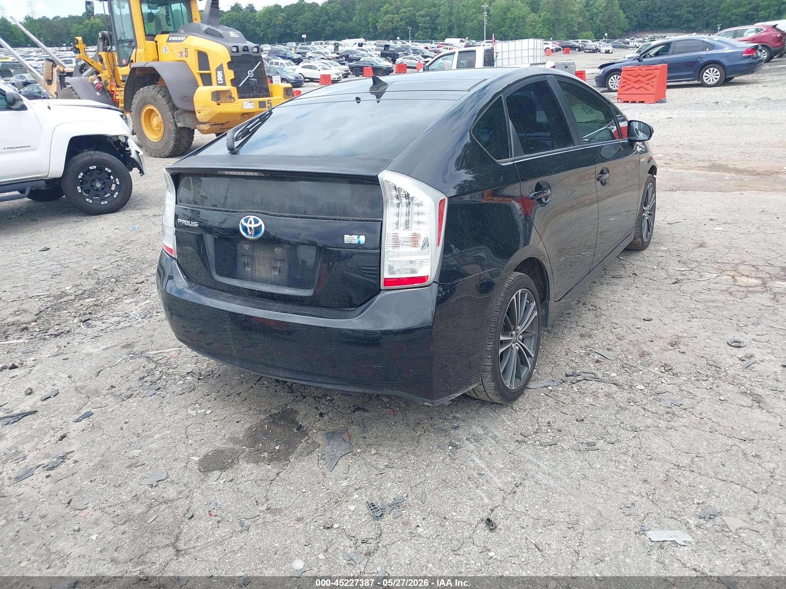 2010 Toyota Prius Iii Black vin: JTDKN3DU4A0147156