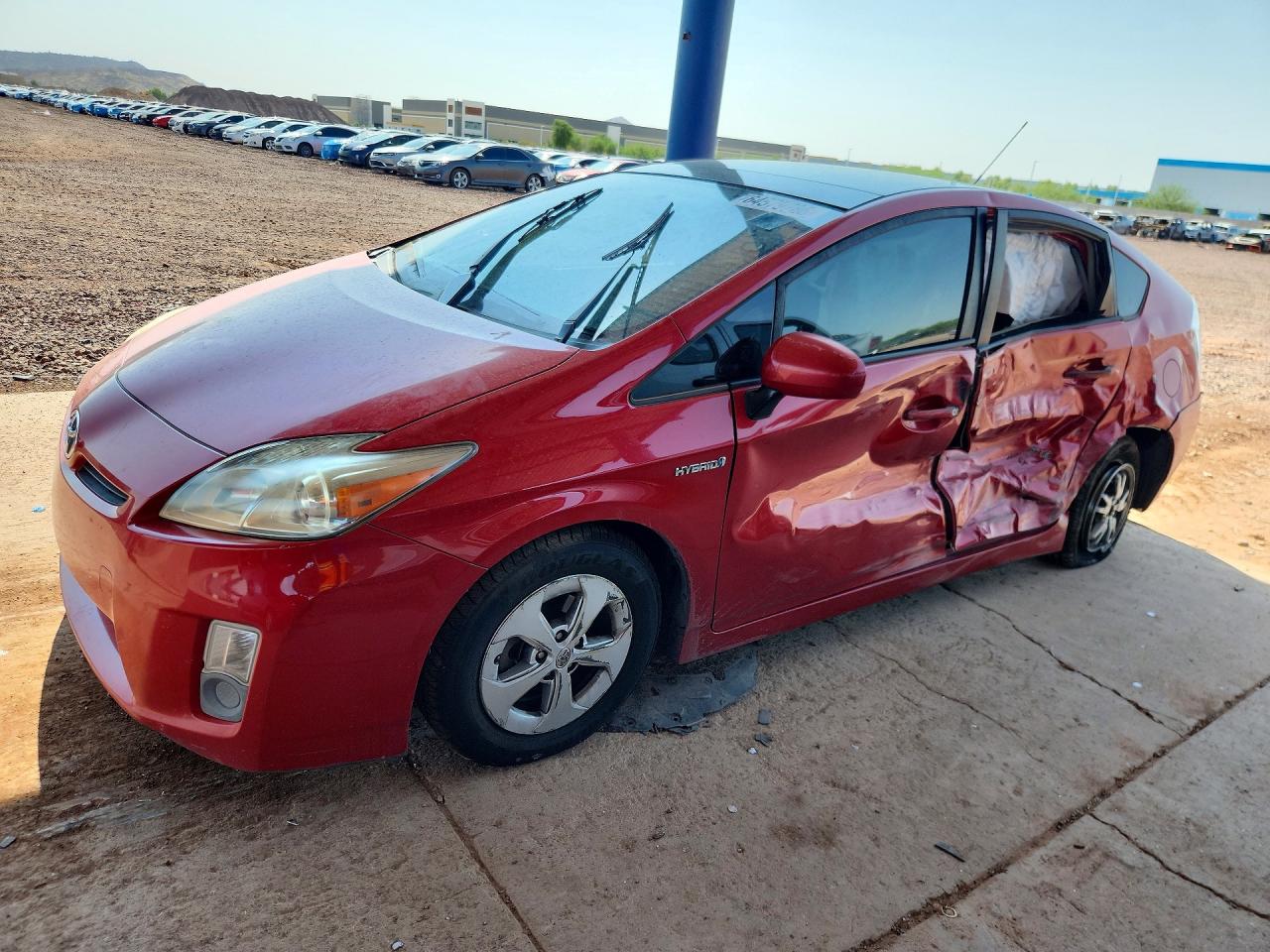 2010 Toyota Prius Iii Red vin: JTDKN3DU4A0168699