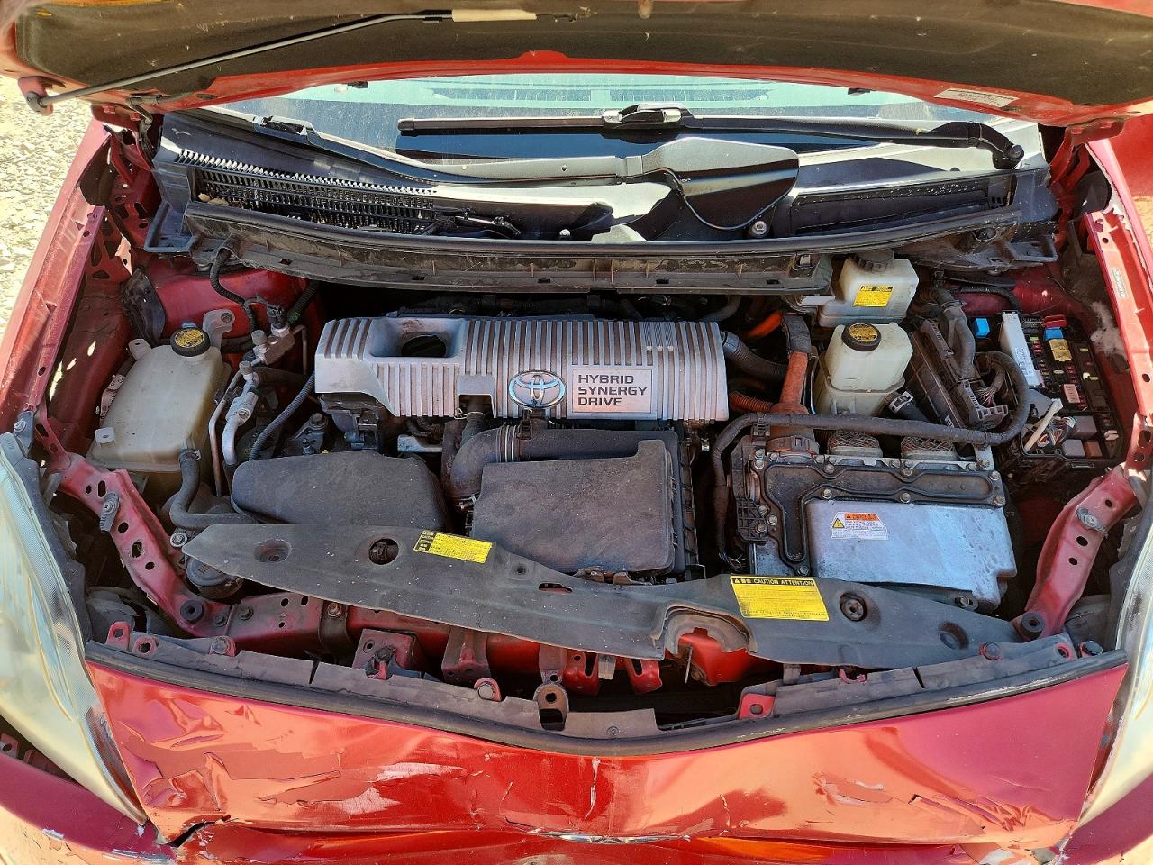 2010 Toyota Prius Ii Red vin: JTDKN3DU4A0172297
