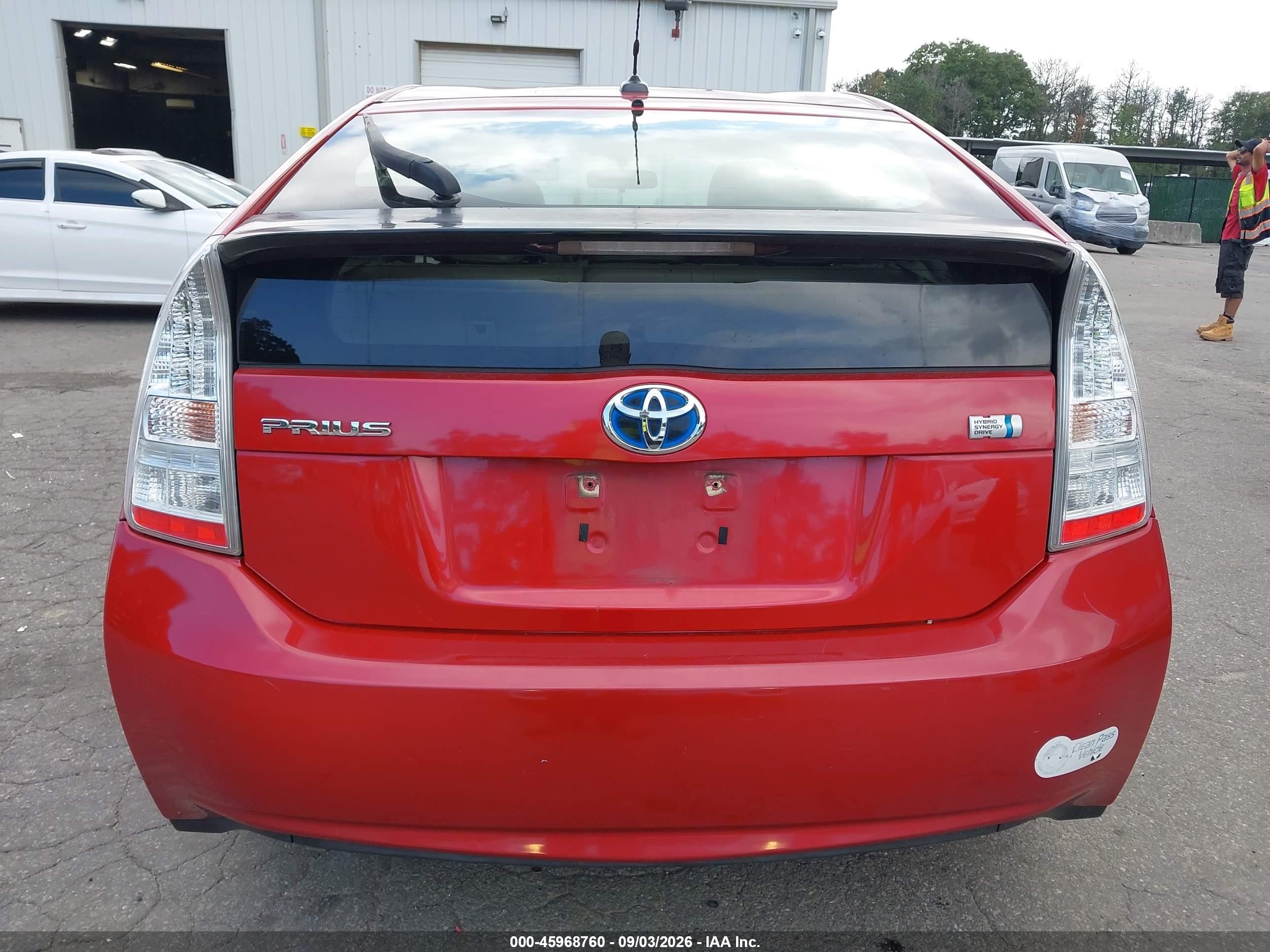 2010 Toyota Prius Ii Red vin: JTDKN3DU4A0228075