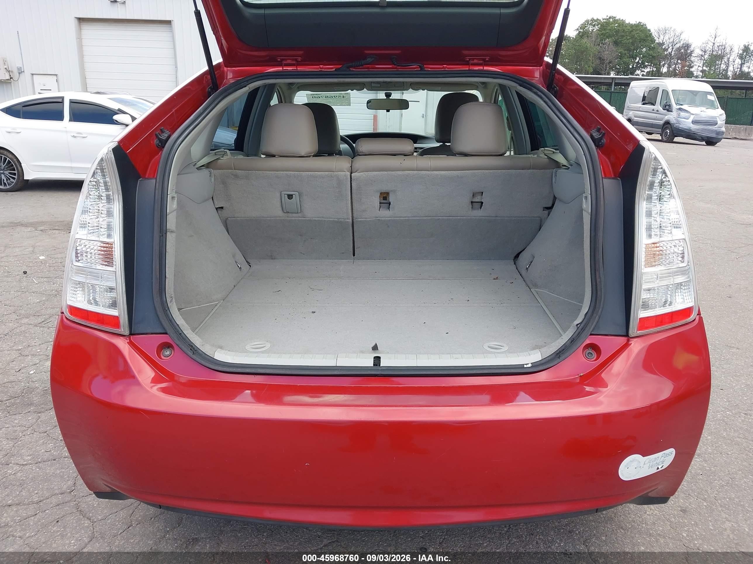 2010 Toyota Prius Ii Red vin: JTDKN3DU4A0228075