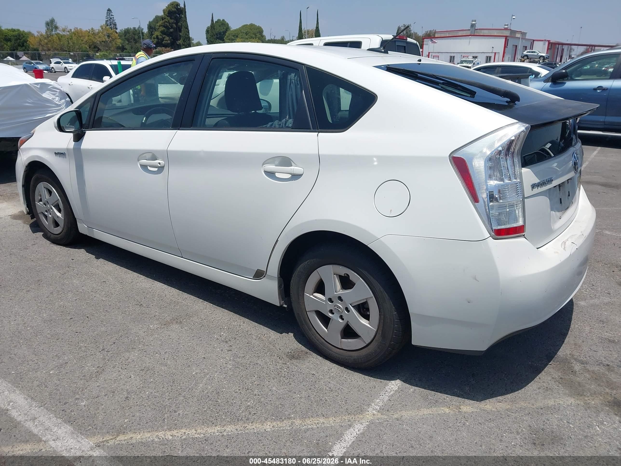 2010 Toyota Prius Ii Белый vin: JTDKN3DU4A0244924