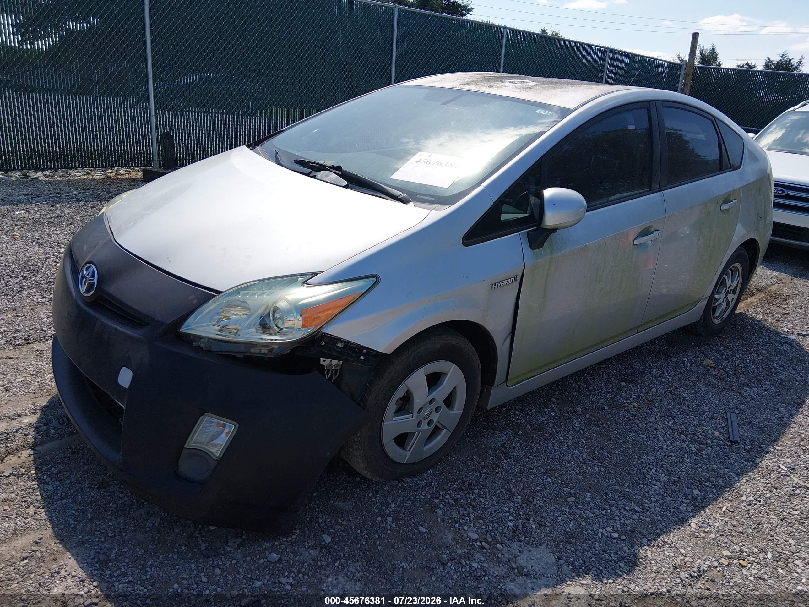 2010 Toyota Prius I Серебряный vin: JTDKN3DU4A1067575