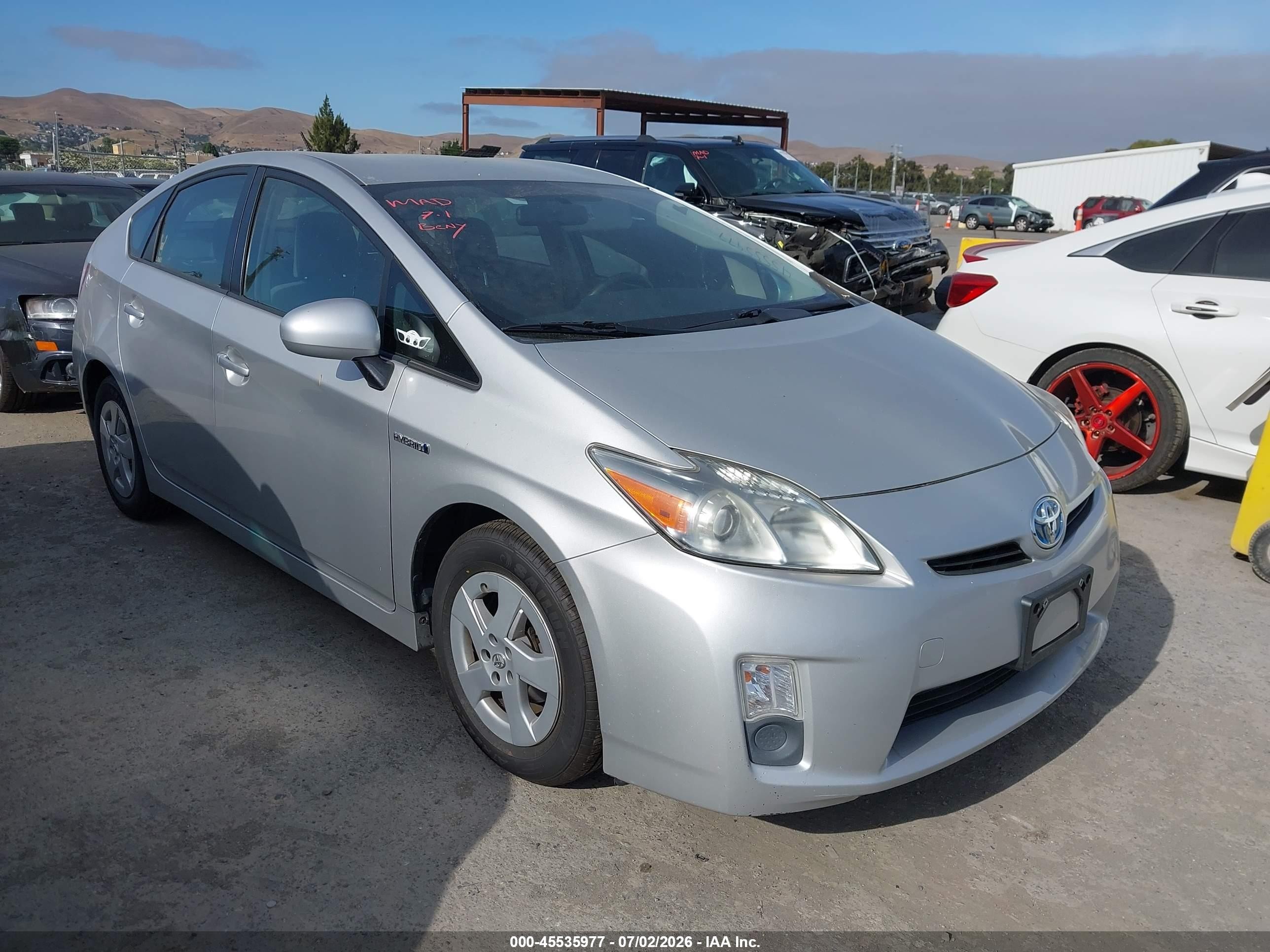 2010 Toyota Prius Ii Серебряный vin: JTDKN3DU4A5113687