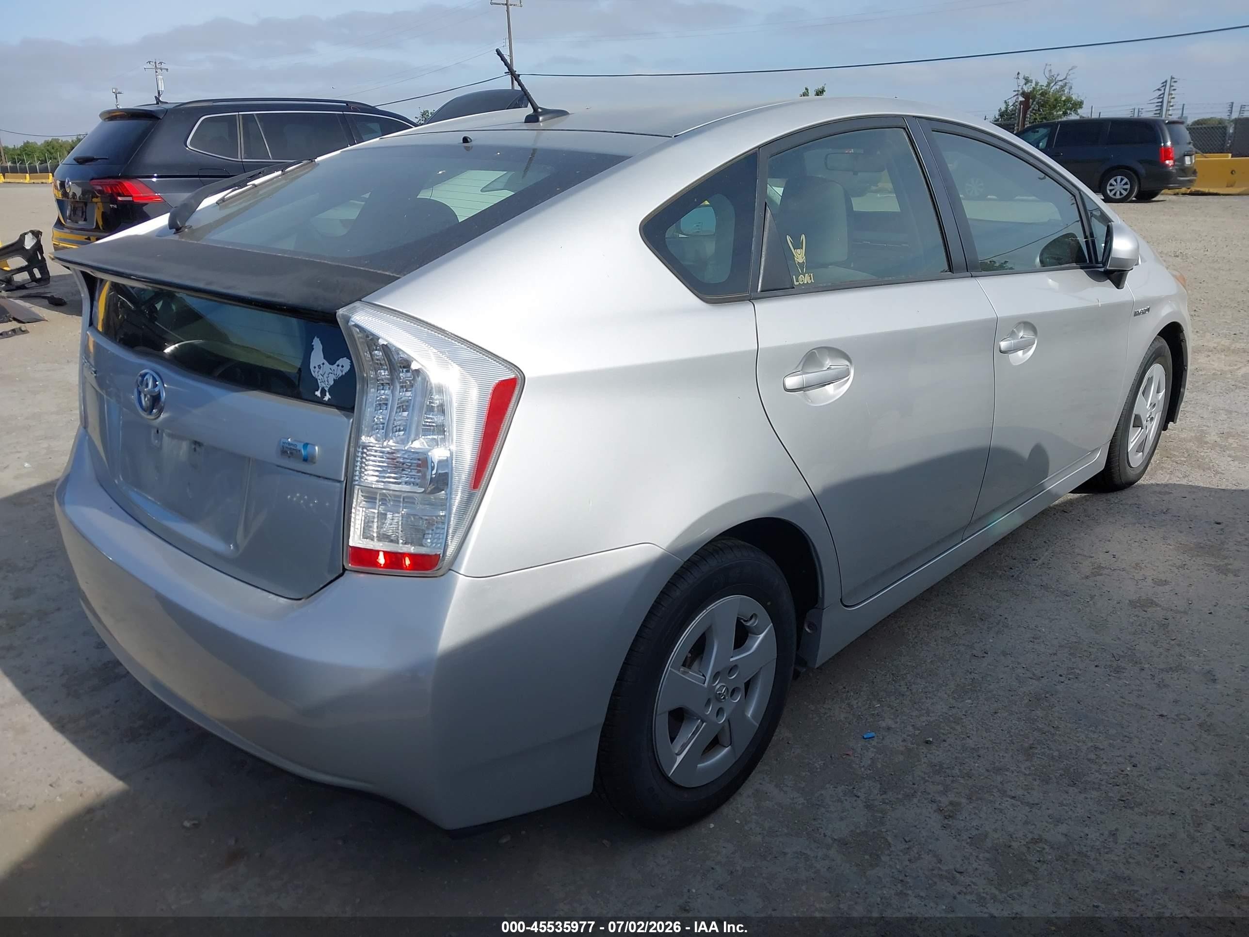 2010 Toyota Prius Ii Серебряный vin: JTDKN3DU4A5113687