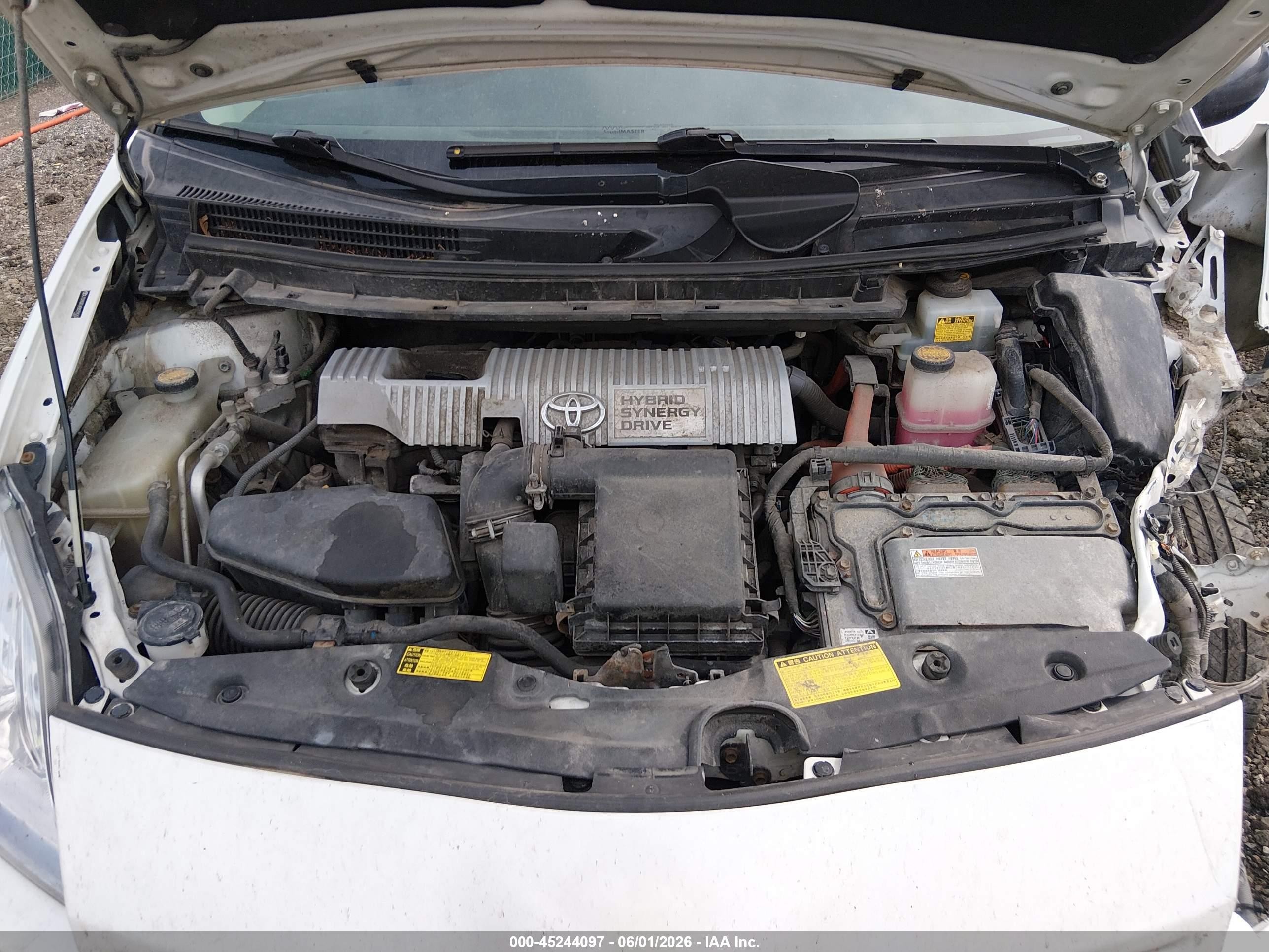 2011 Toyota Prius Two Белый vin: JTDKN3DU4B0259263