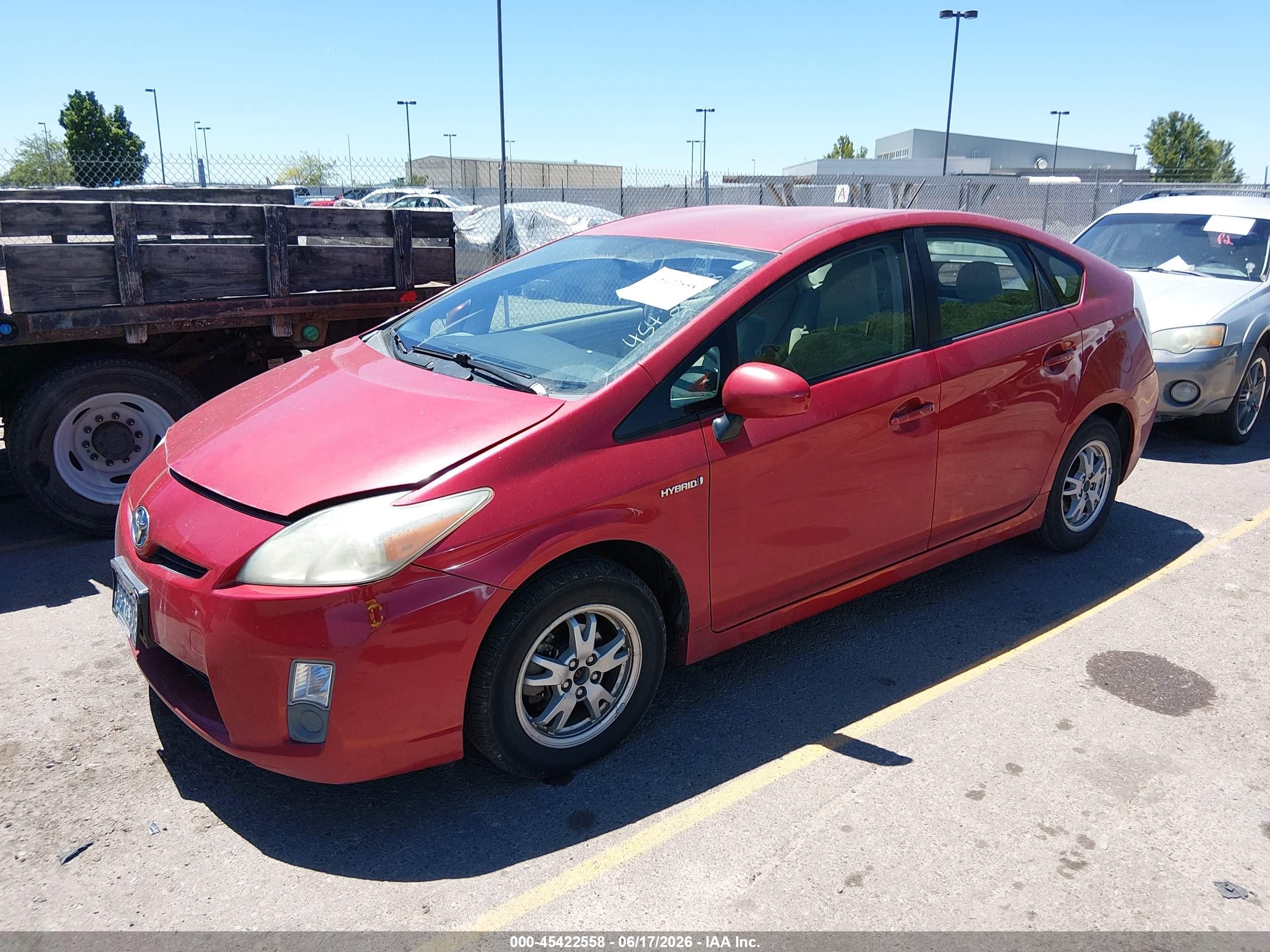 2011 Toyota Prius Three Red vin: JTDKN3DU4B0261384