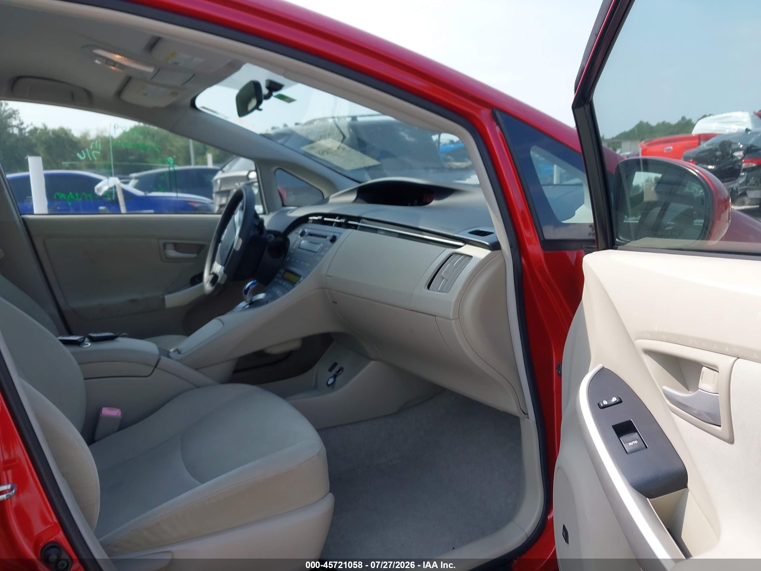 2011 Toyota Prius Three Red vin: JTDKN3DU4B0302354