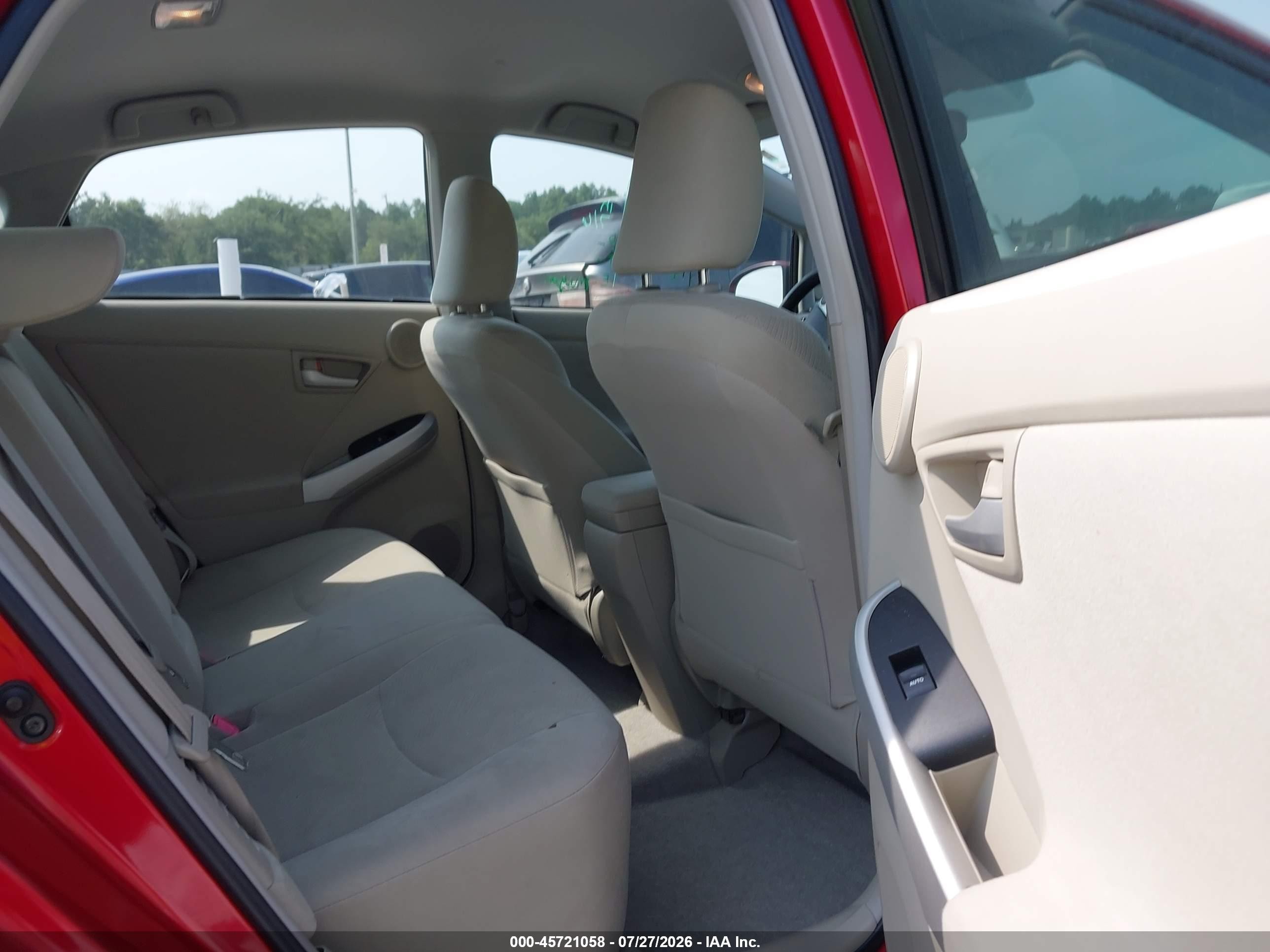 2011 Toyota Prius Three Red vin: JTDKN3DU4B0302354