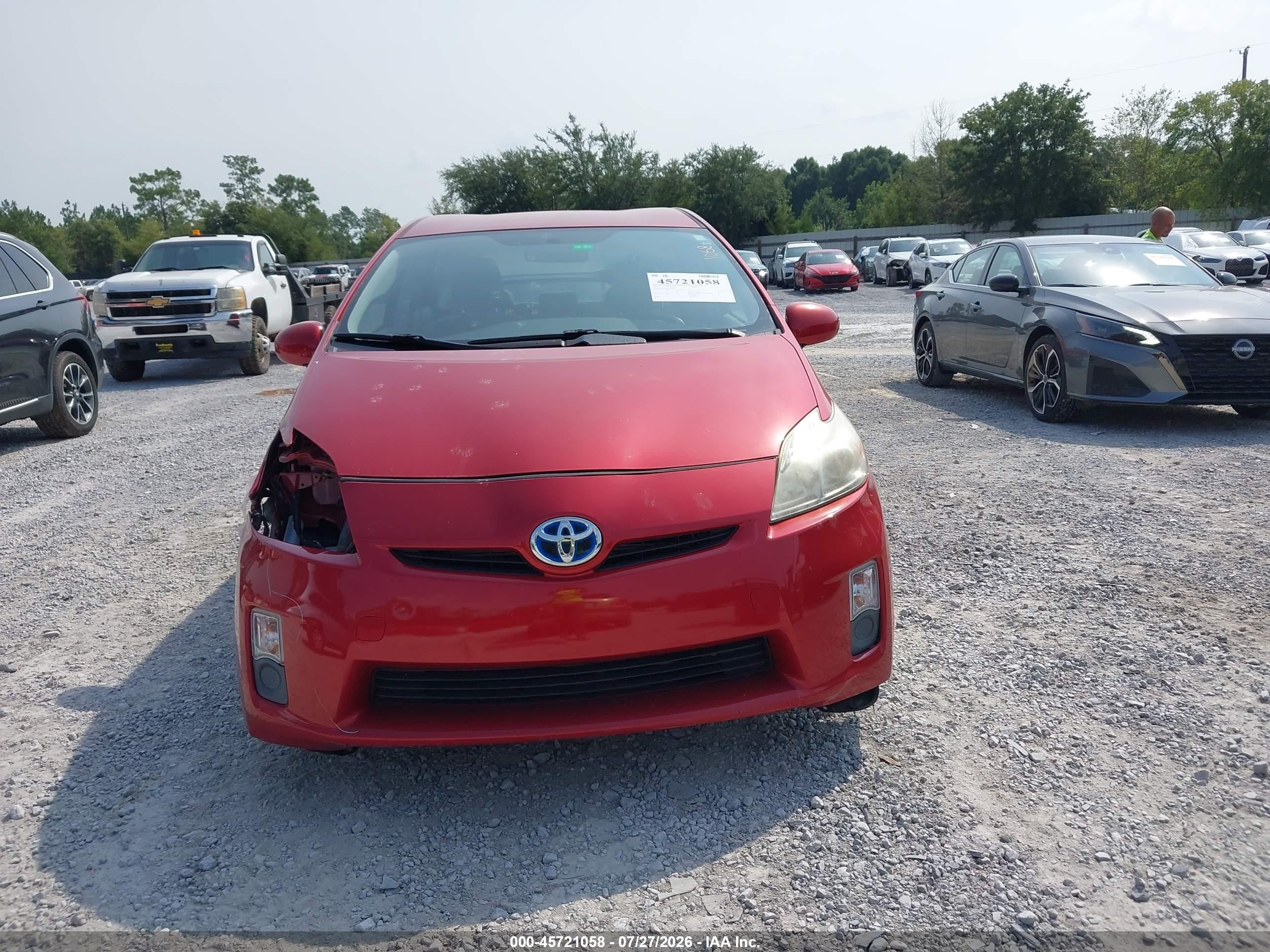 2011 Toyota Prius Three Red vin: JTDKN3DU4B0302354