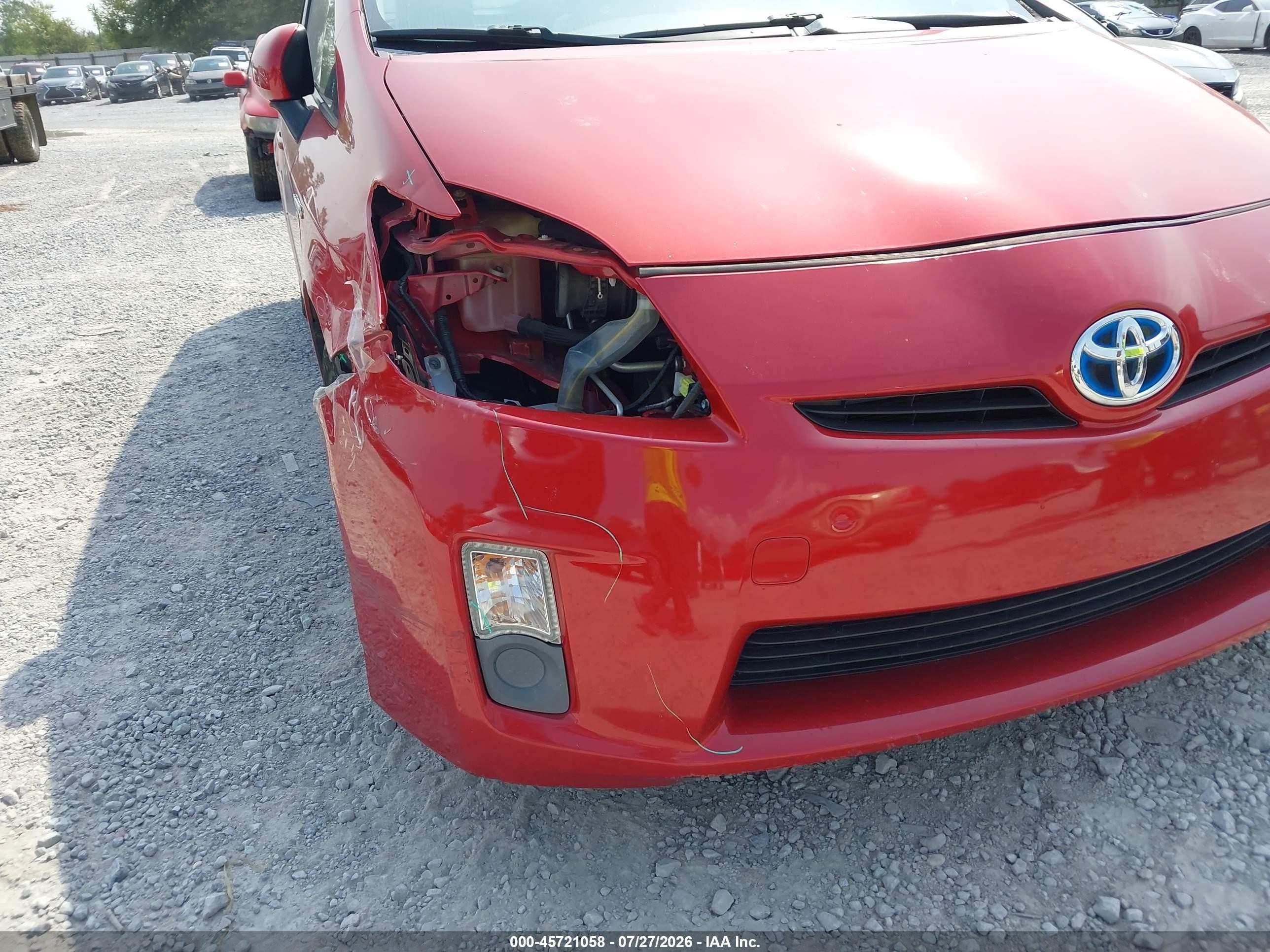 2011 Toyota Prius Three Red vin: JTDKN3DU4B0302354