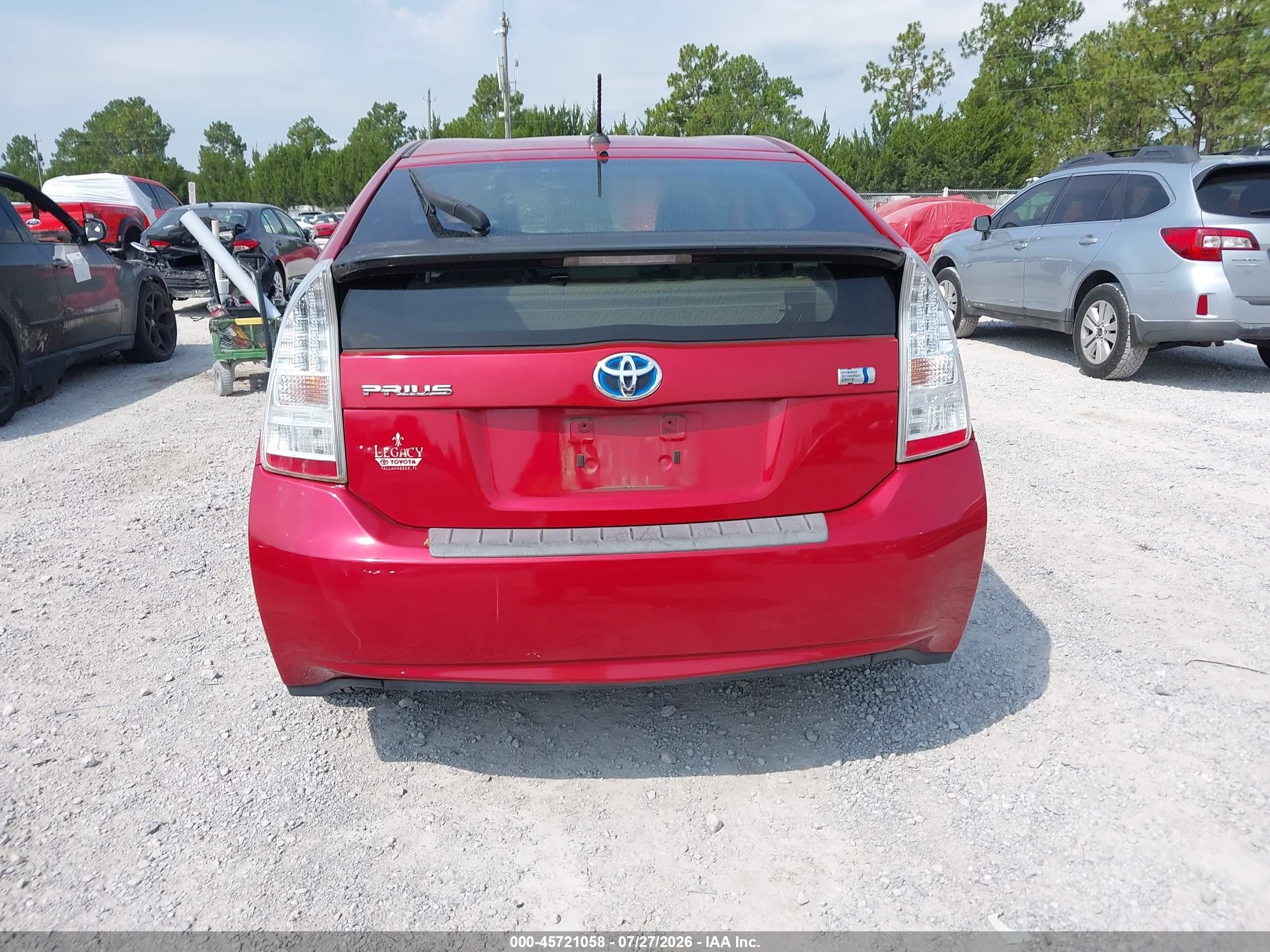 2011 Toyota Prius Three Red vin: JTDKN3DU4B0302354