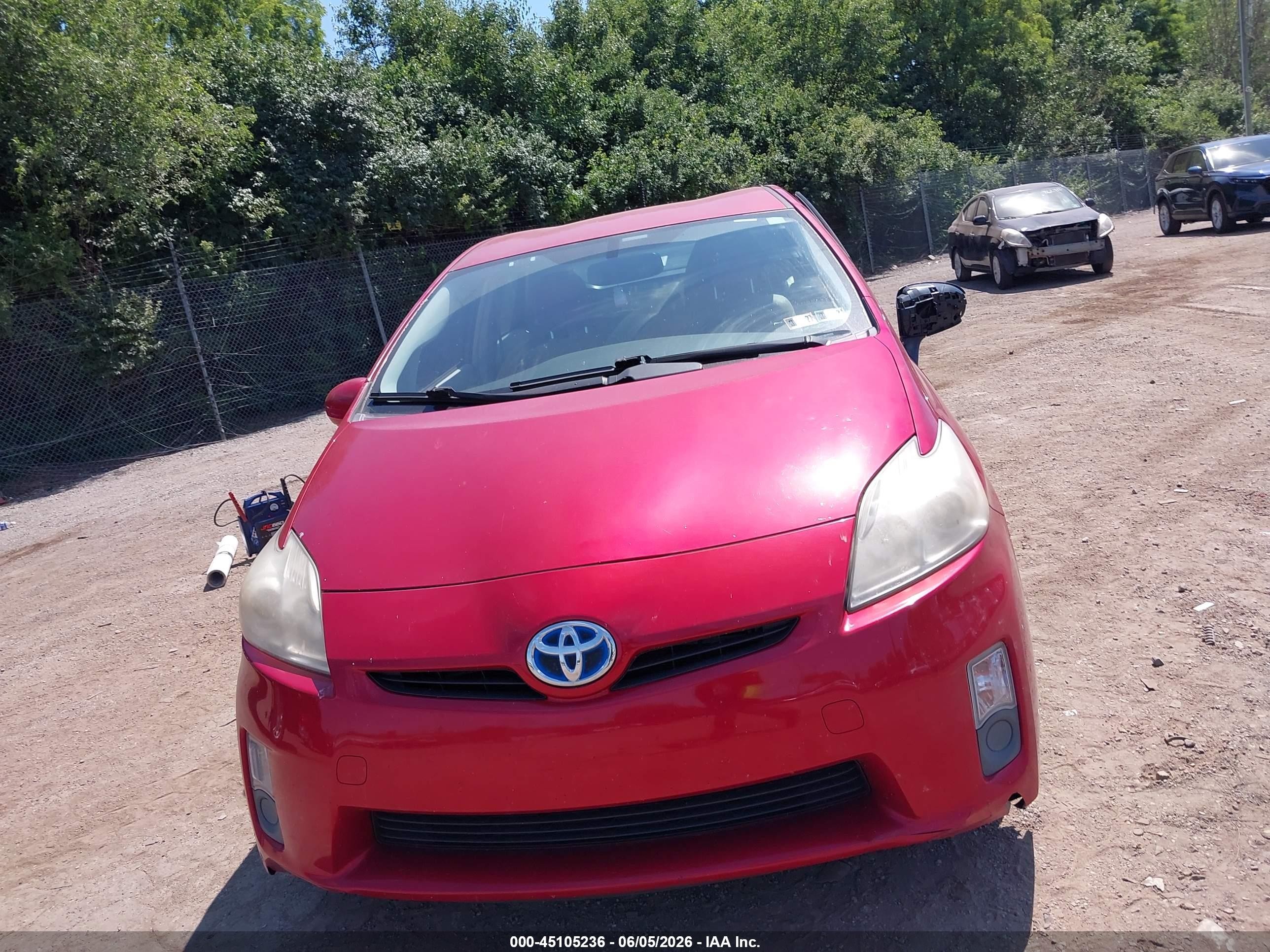 2011 Toyota Prius Four Red vin: JTDKN3DU4B0312415