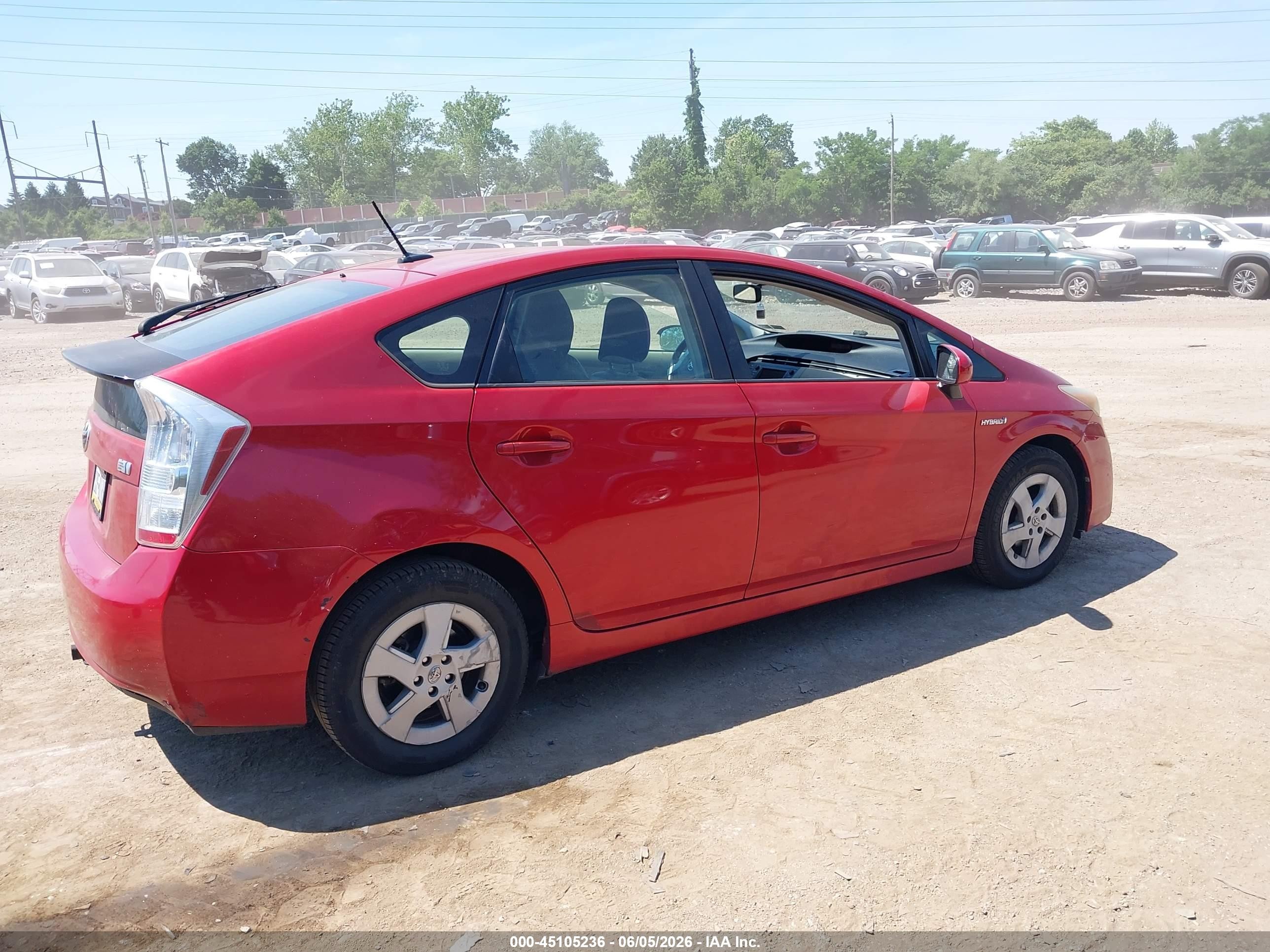 2011 Toyota Prius Four Red vin: JTDKN3DU4B0312415