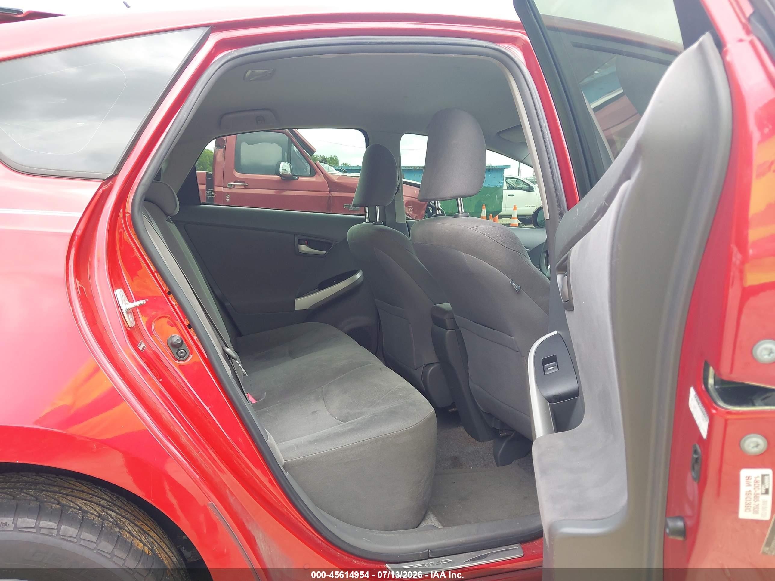 2011 Toyota Prius Two Red vin: JTDKN3DU4B0323155