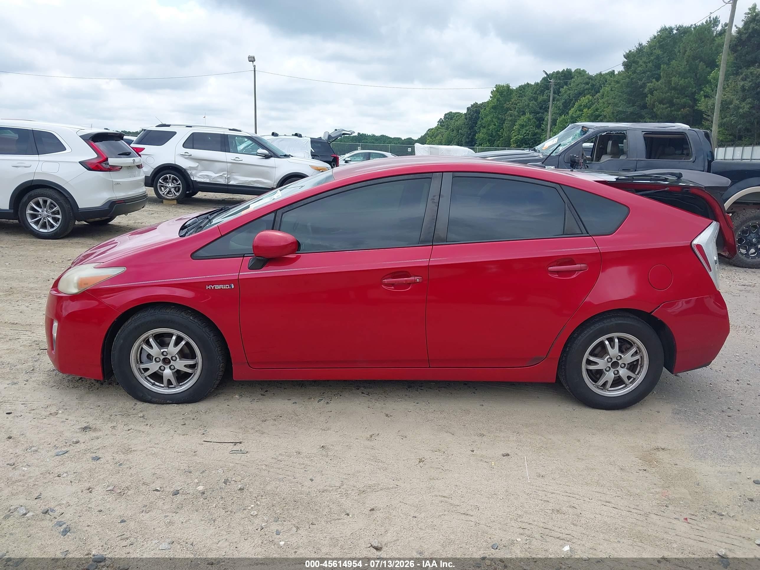 2011 Toyota Prius Two Red vin: JTDKN3DU4B0323155