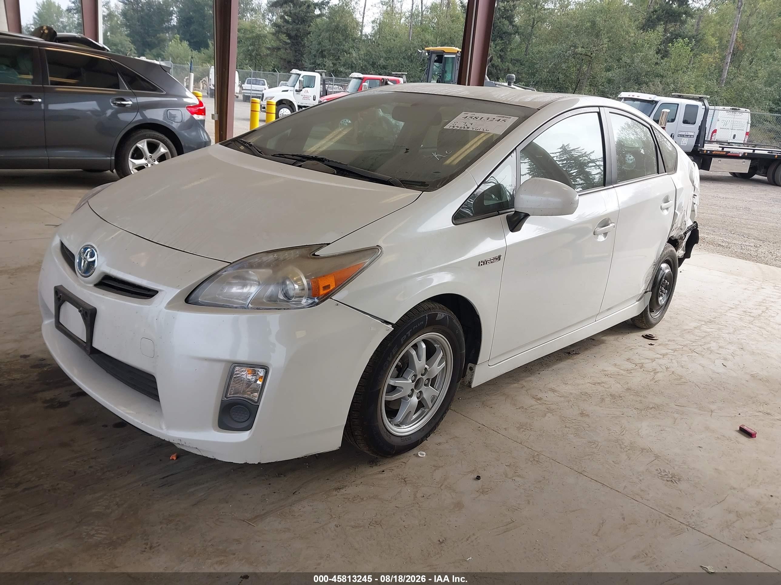 2011 Toyota Prius Four White vin: JTDKN3DU4B0328002
