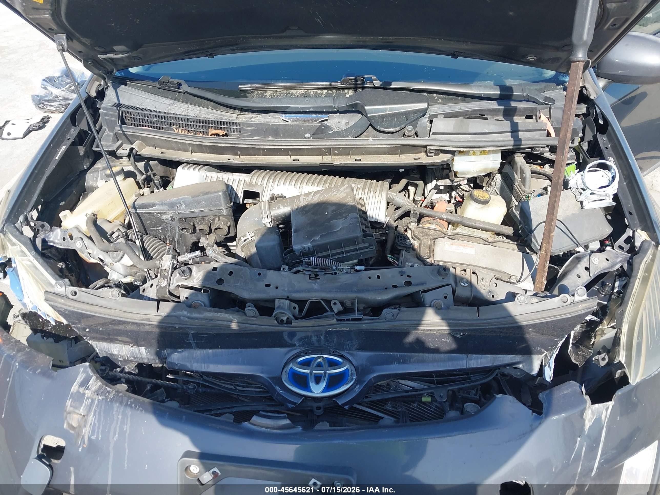 2011 Toyota Prius Two Gray vin: JTDKN3DU4B1338958