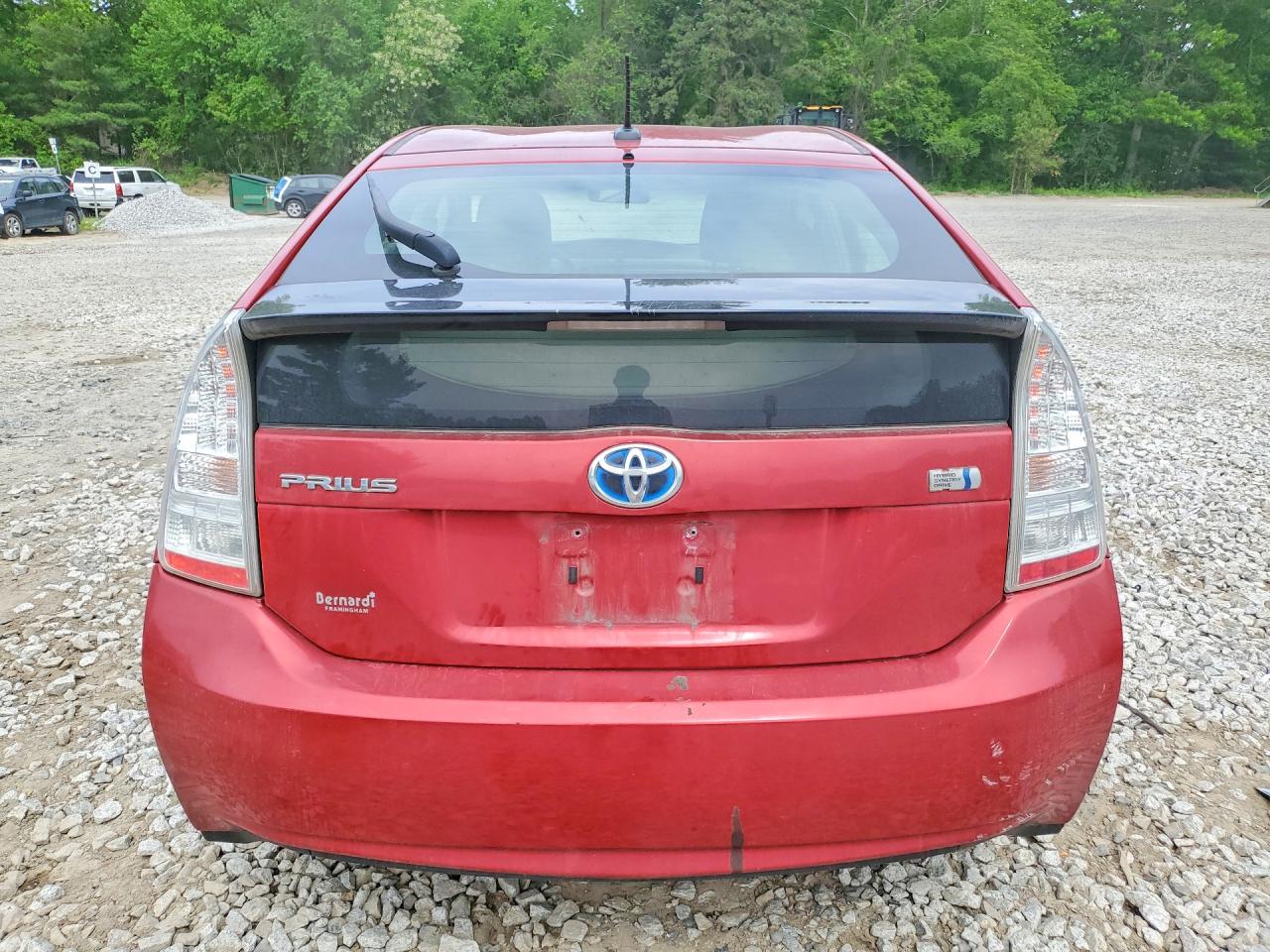 2011 Toyota Prius Red vin: JTDKN3DU4B1401752