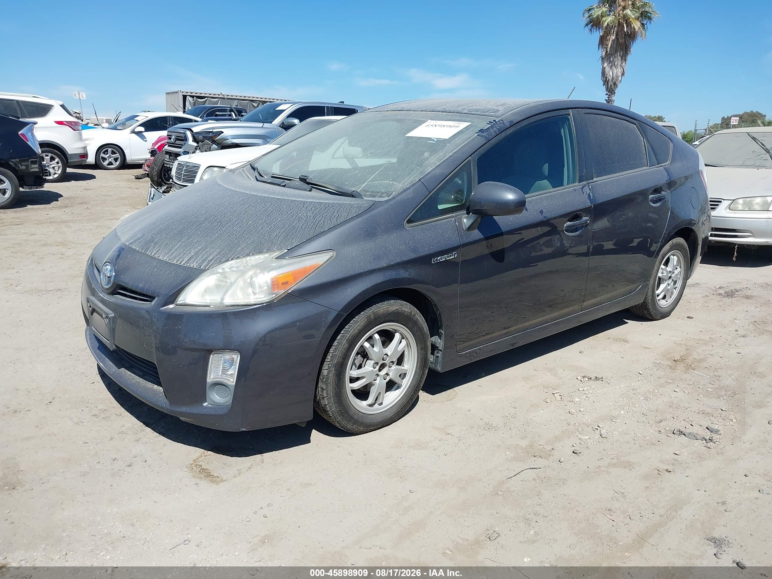 2011 Toyota Prius Two Gray vin: JTDKN3DU4B1420110