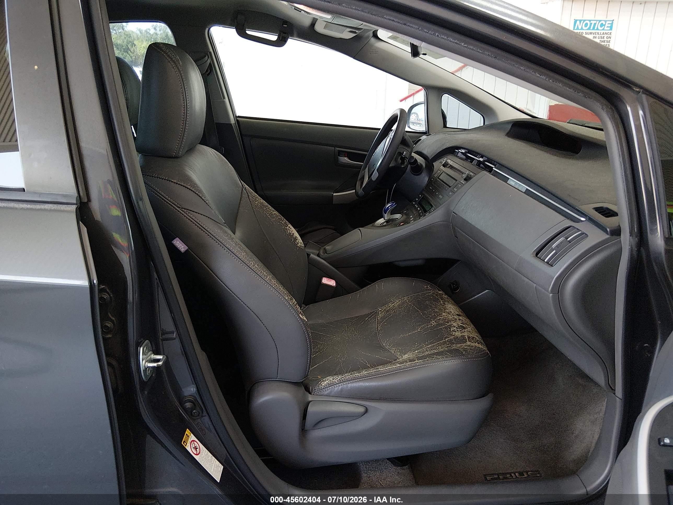 2011 Toyota Prius Two Gray vin: JTDKN3DU4B1432080