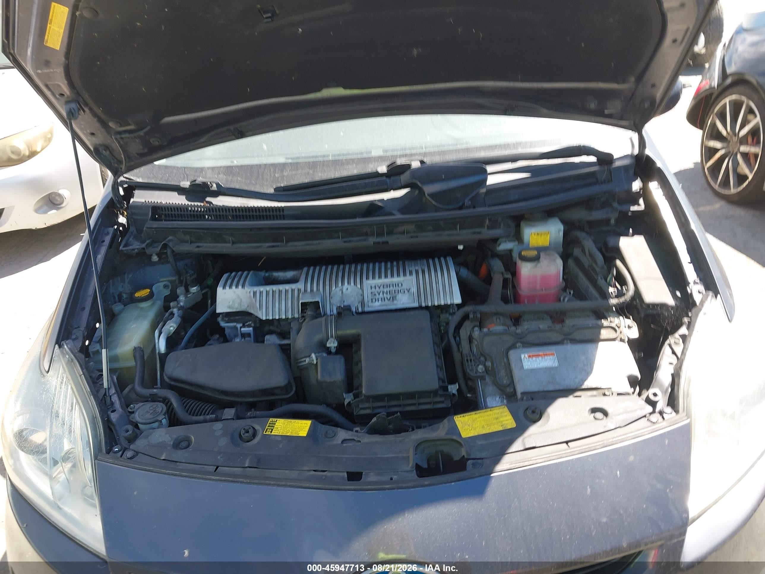 2011 Toyota Prius Two Серый vin: JTDKN3DU4B1476905