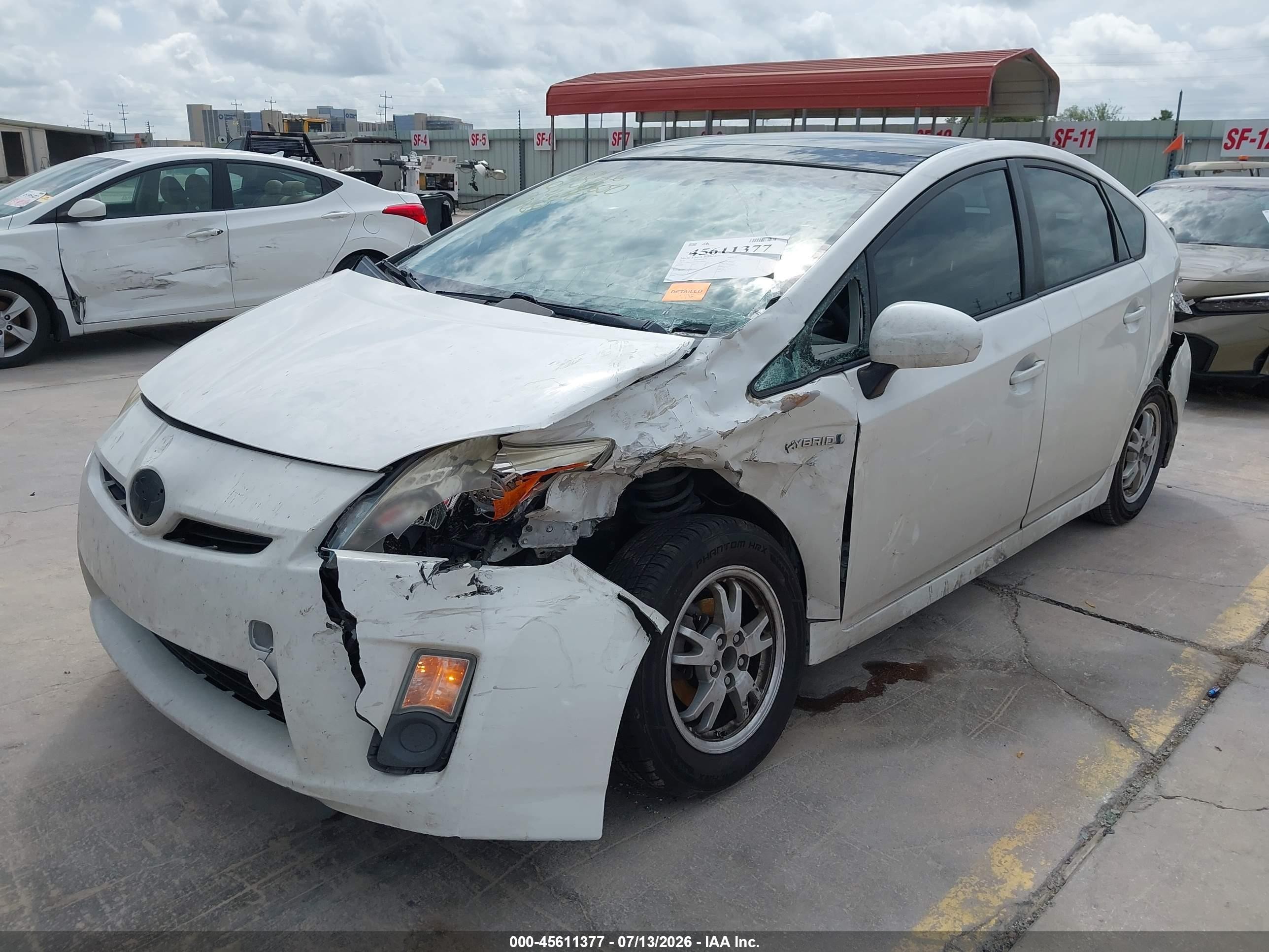 2011 Toyota Prius Three White vin: JTDKN3DU4B5246905