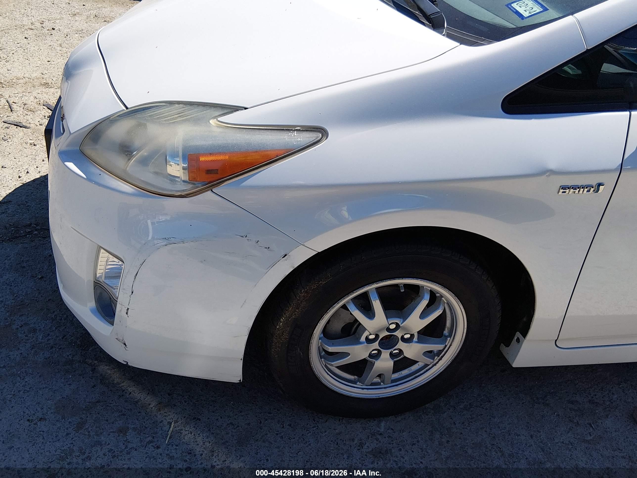 2011 Toyota Prius Four White vin: JTDKN3DU4B5312806