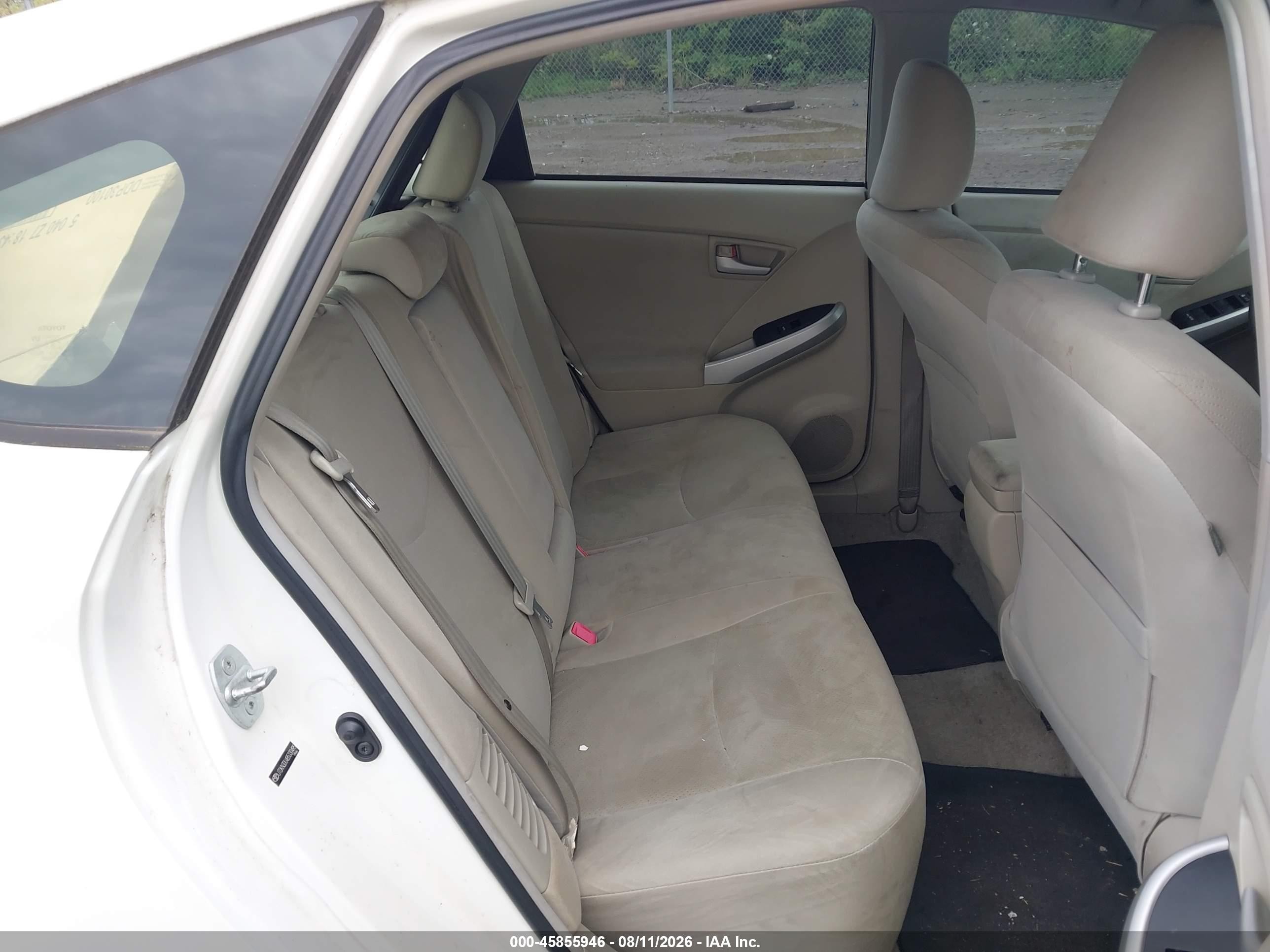2011 Toyota Prius Two Белый vin: JTDKN3DU4B5330495