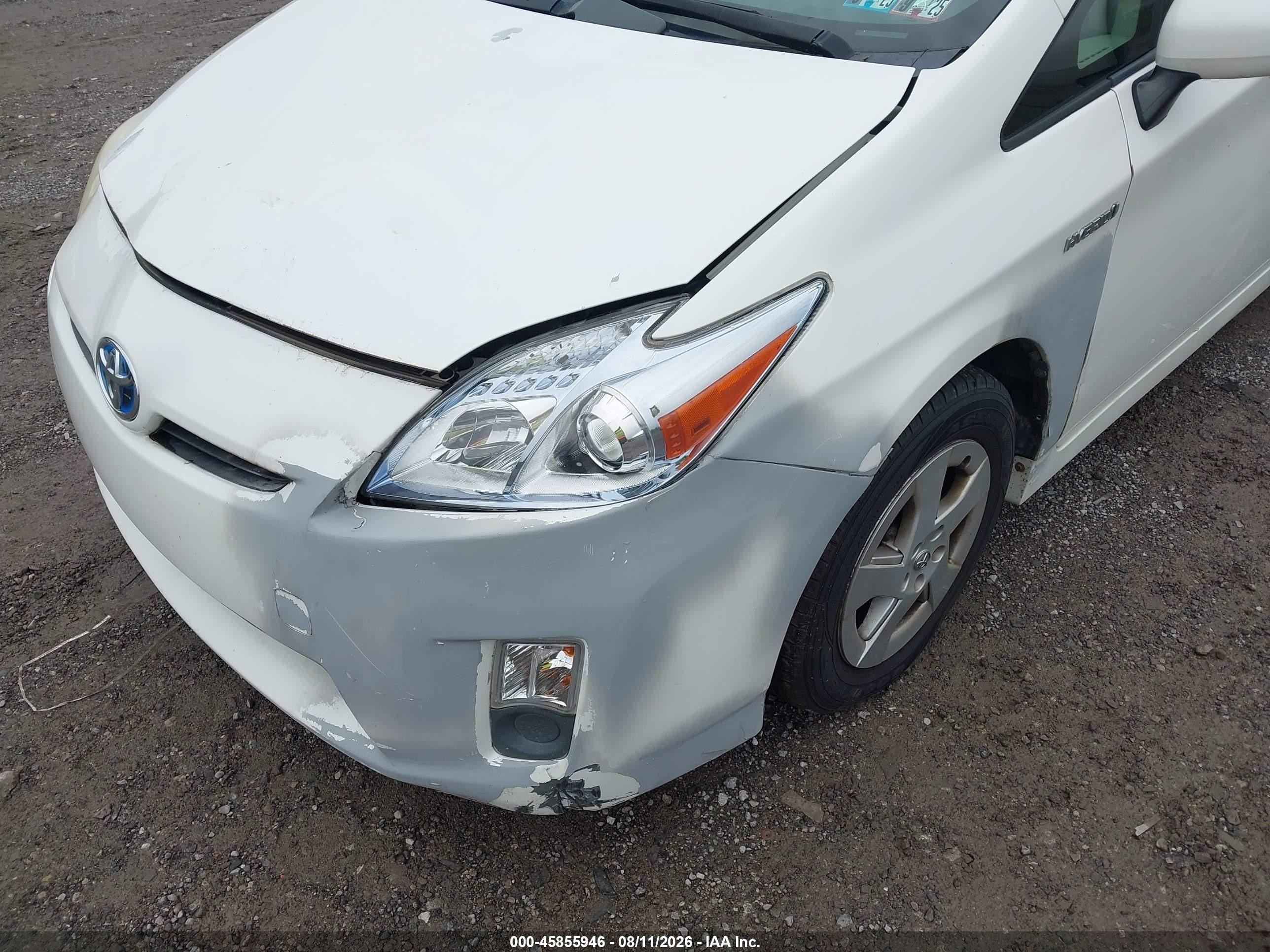 2011 Toyota Prius Two Белый vin: JTDKN3DU4B5330495