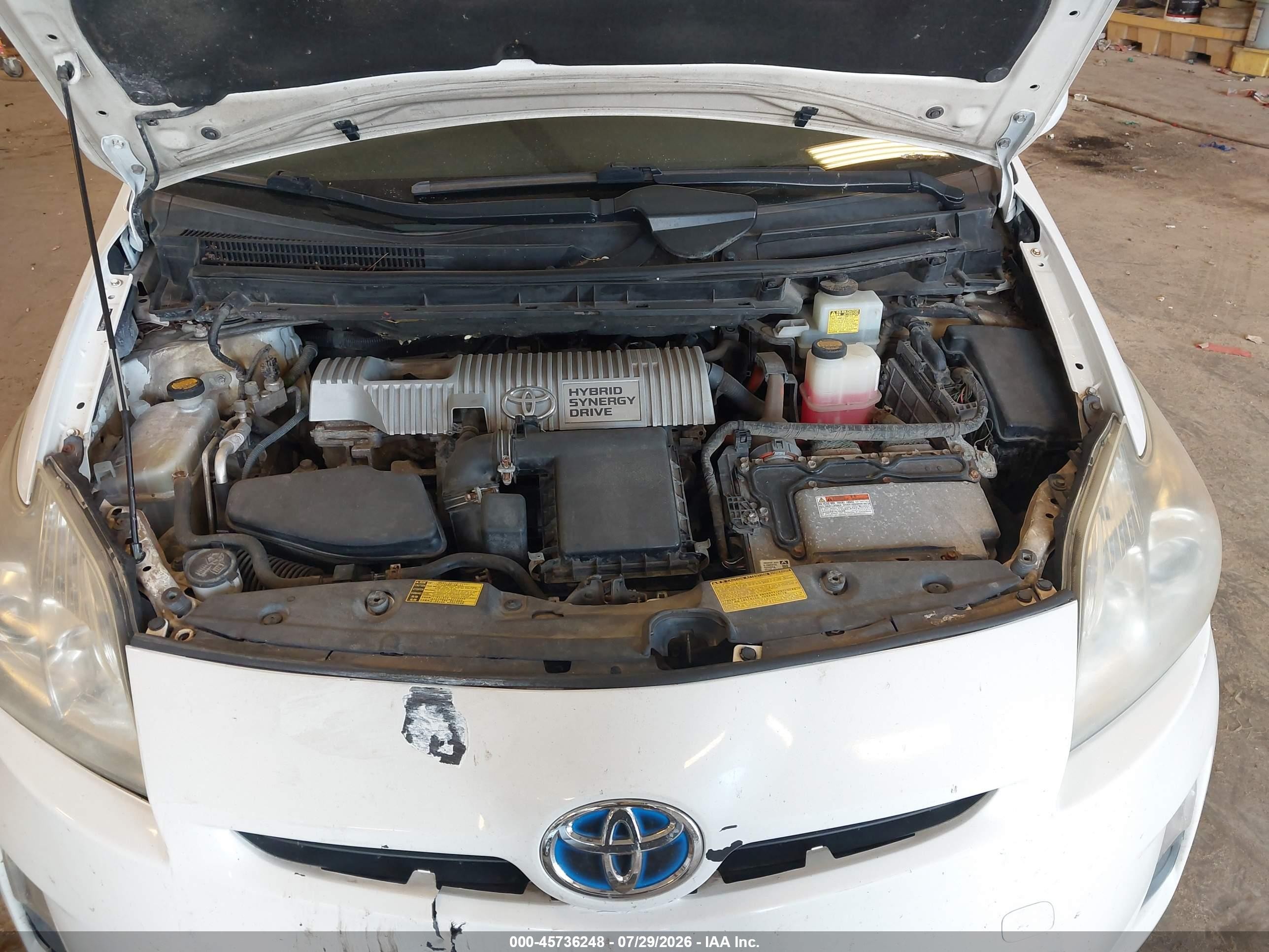 2011 Toyota Prius Three White vin: JTDKN3DU4B5347359